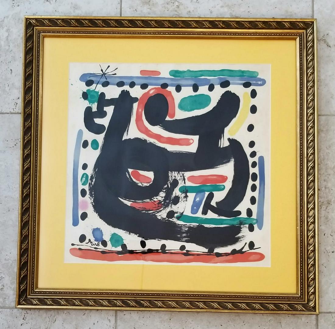 Joan Miro Mixed Media Paper (1 of 3)