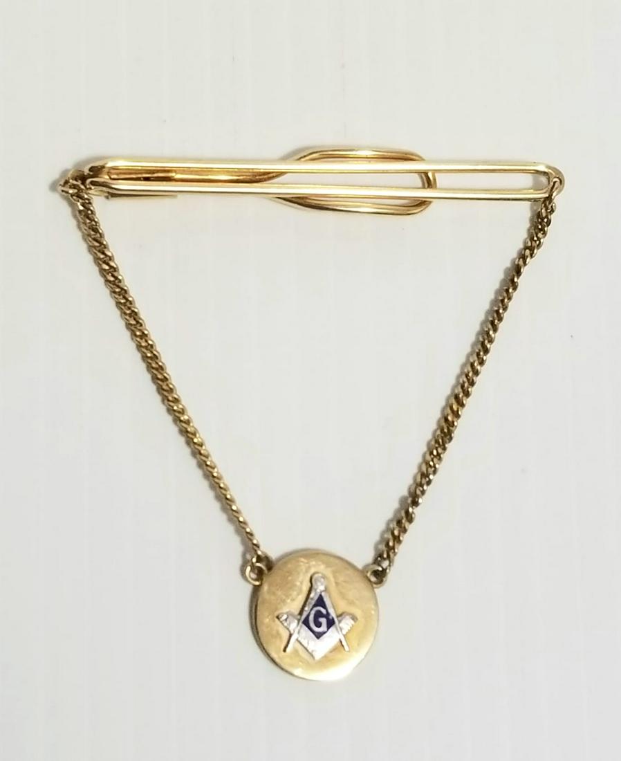 Vintage Swank Masonic Masons Tie Clip (1 of 4)