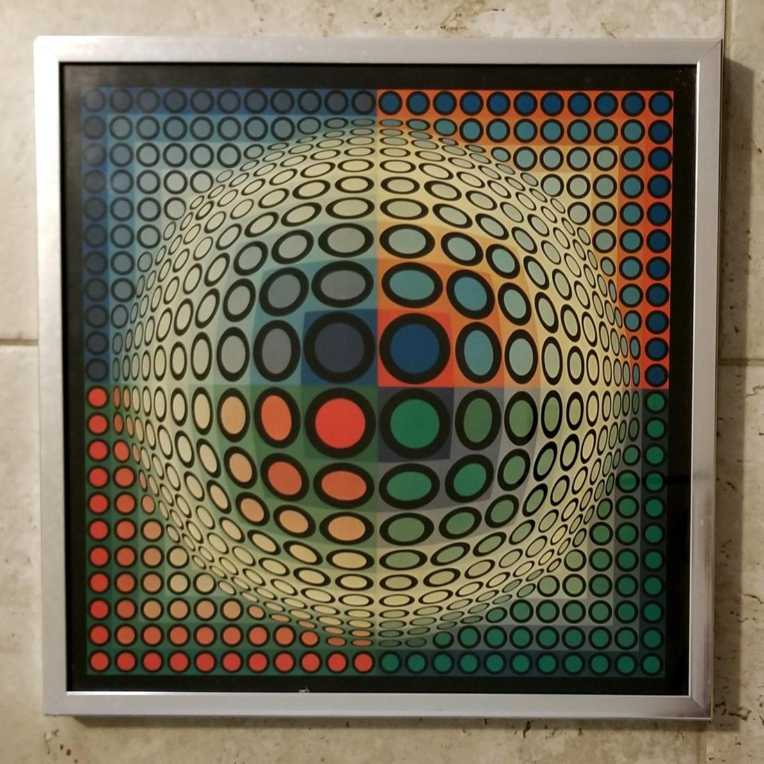 Victor Vasarely Print Lithograph (1 of 2)