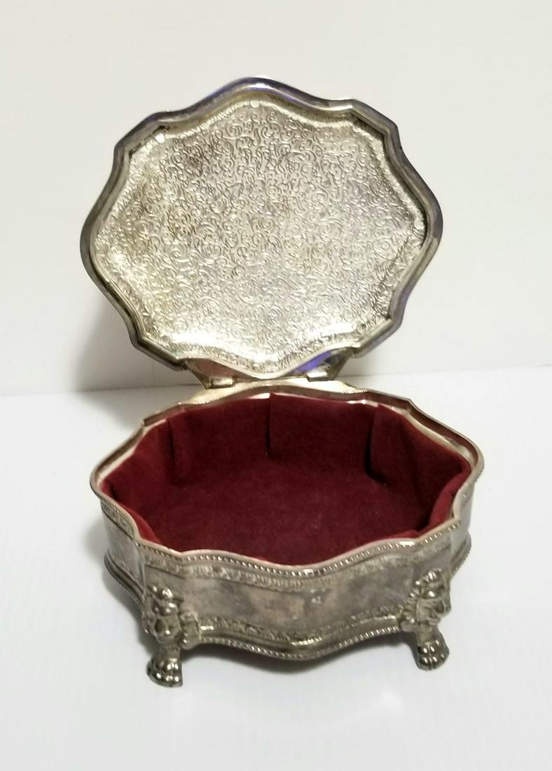 Nice Silver Lion Legs Jewelry Box (1 of 6)
