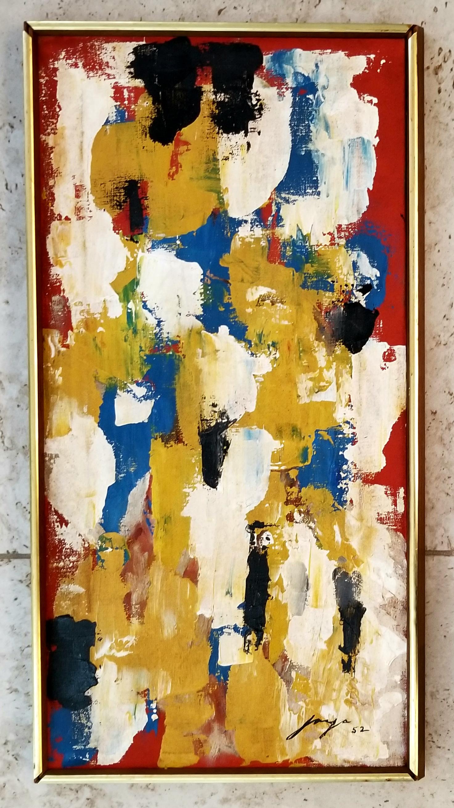 Jose Tanig Joya 1952 Oil on Canvas (1 of 3)