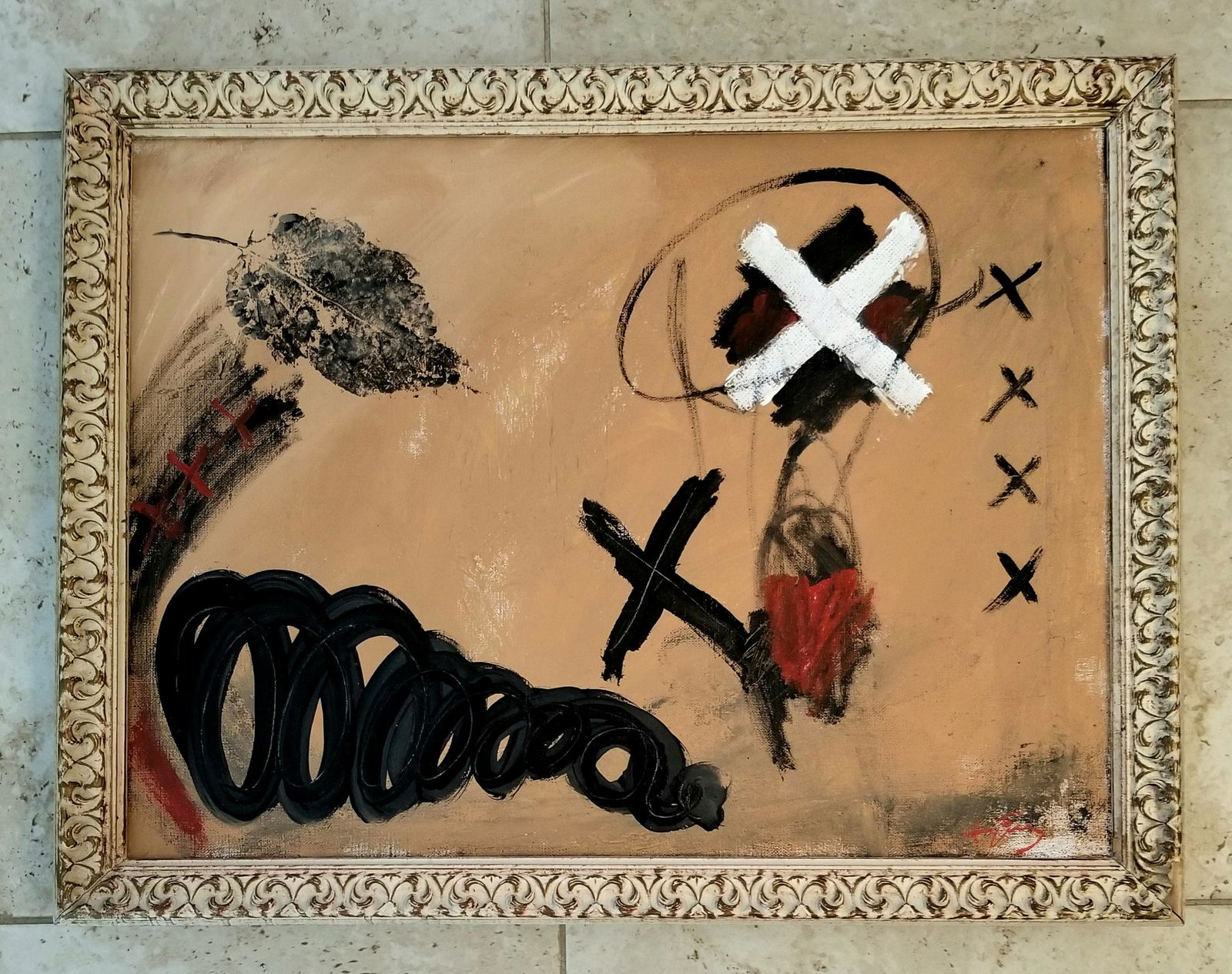 Antoni Tapies Oil Canvas (1 of 3)