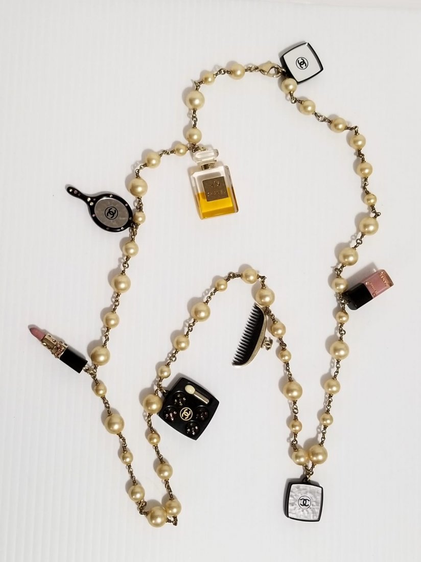 Vintage Chanel Perfume and Cosmetics Sautoir Necklace (1 of 14)