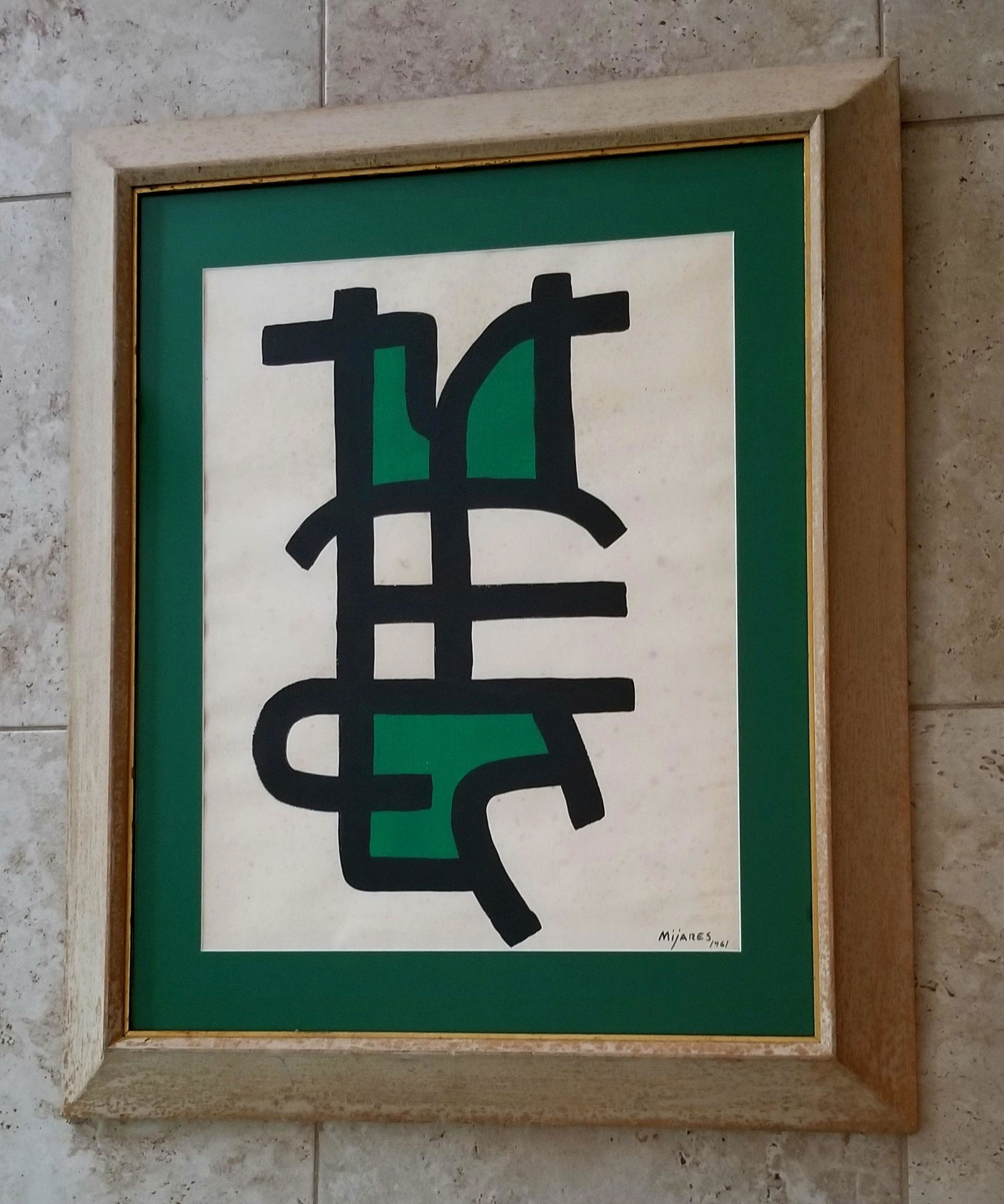 Jose Mijares Abstract Oil Paper (1 of 2)