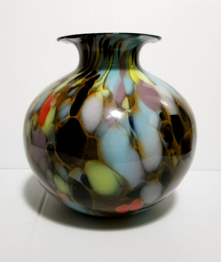 Amazing Murano Italian Multicolor Vase (1 of 8)