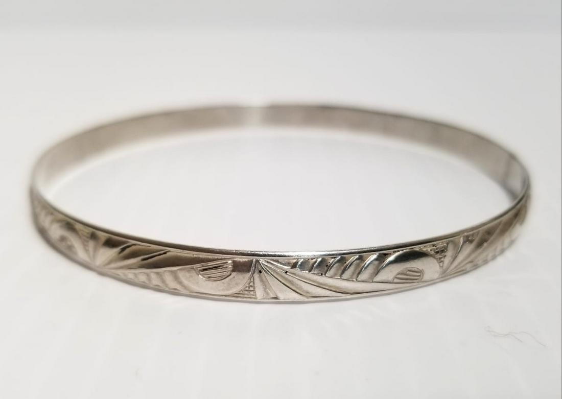 Beautiful Danecraft Sterling Bangle Bracelet (1 of 3)