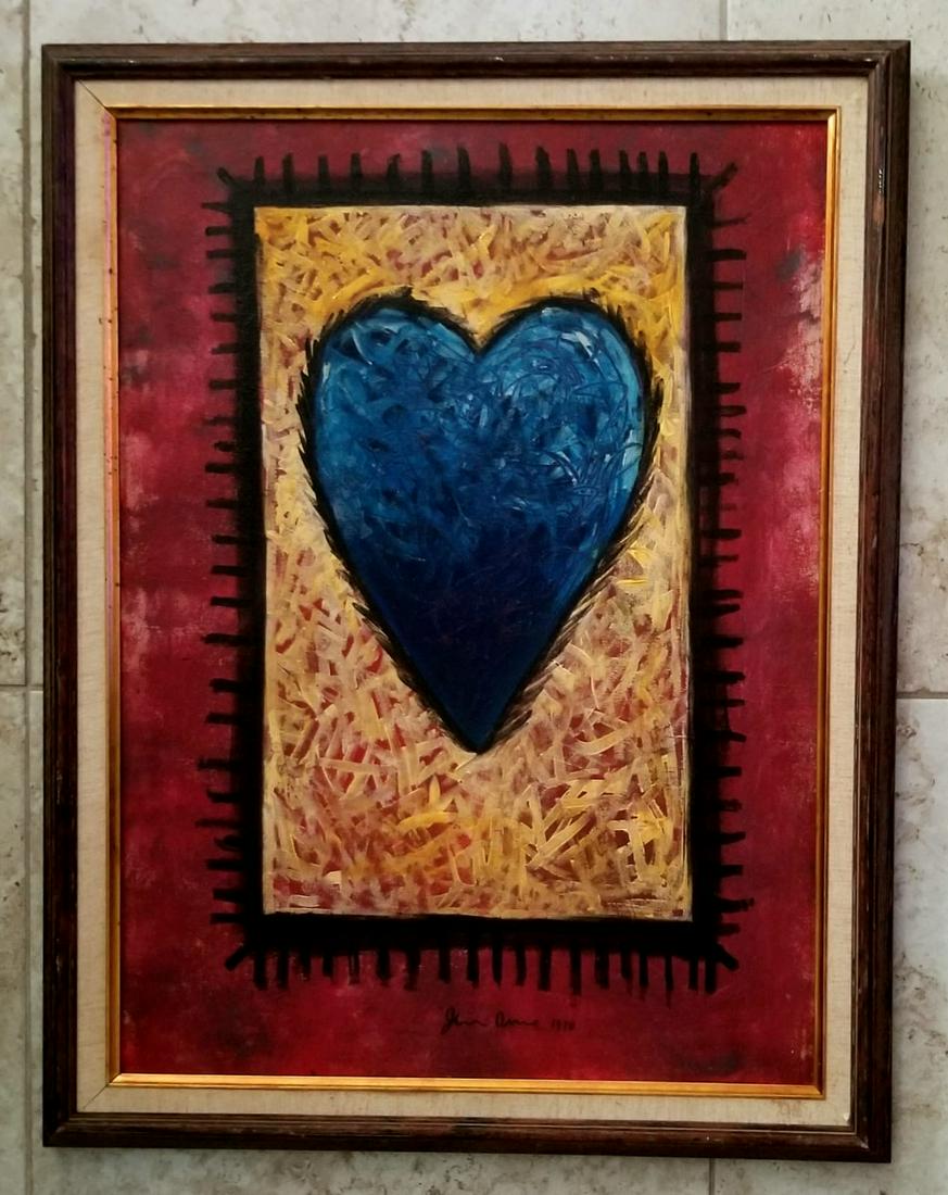 Jim Dine Lovely Heart Oil Canvas (1 of 3)