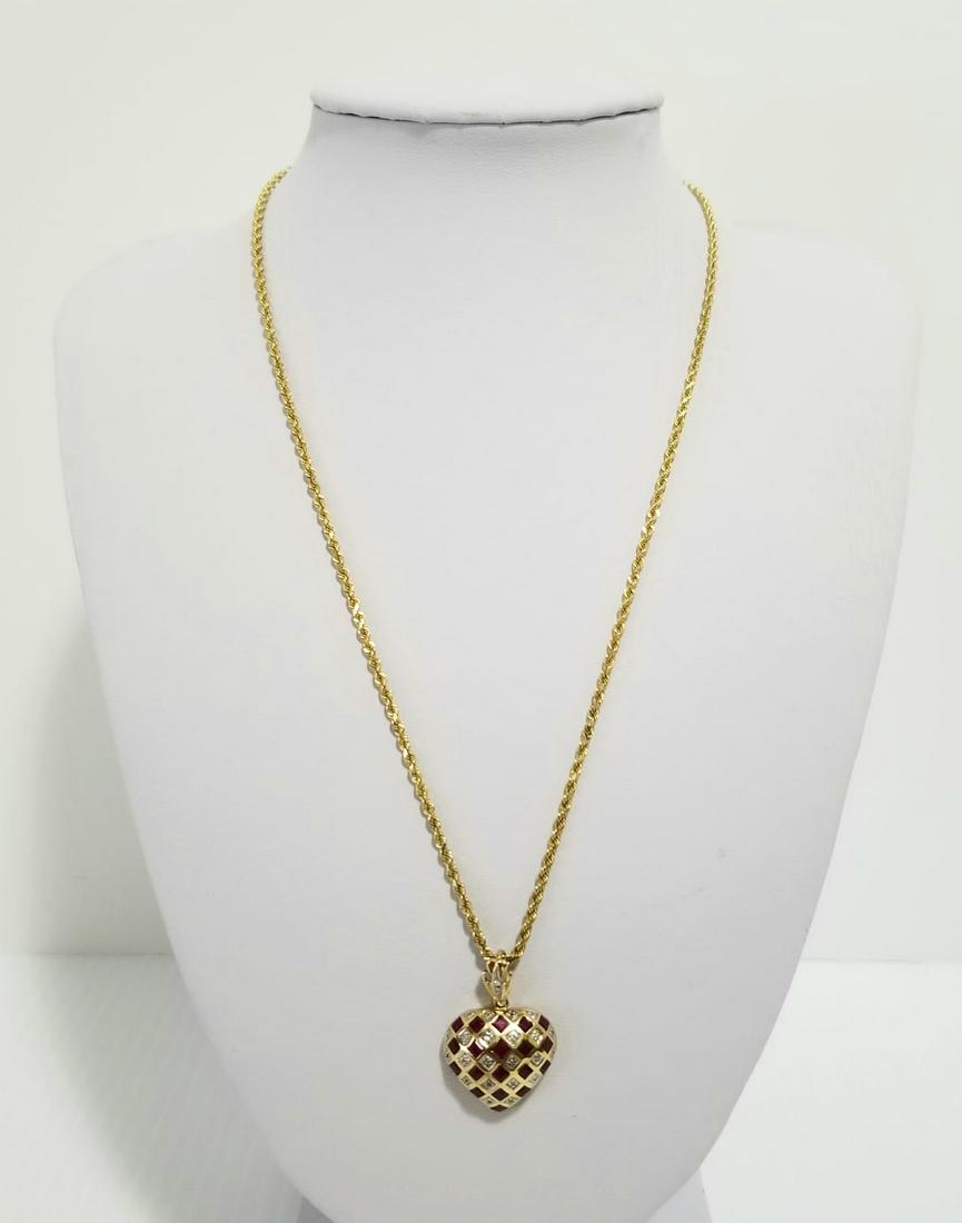Beautiful Michael Anthony 10 KT Pendant and Necklace (1 of 7)