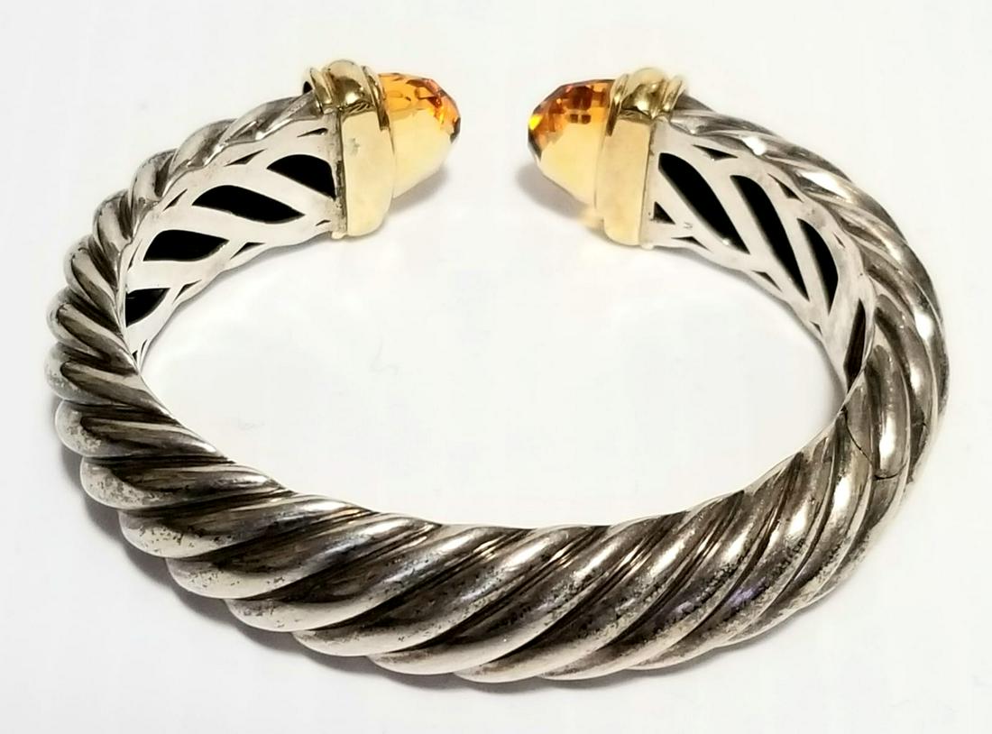 David Yurman Waverly Cut Citrine 18KT Bracelet (1 of 6)