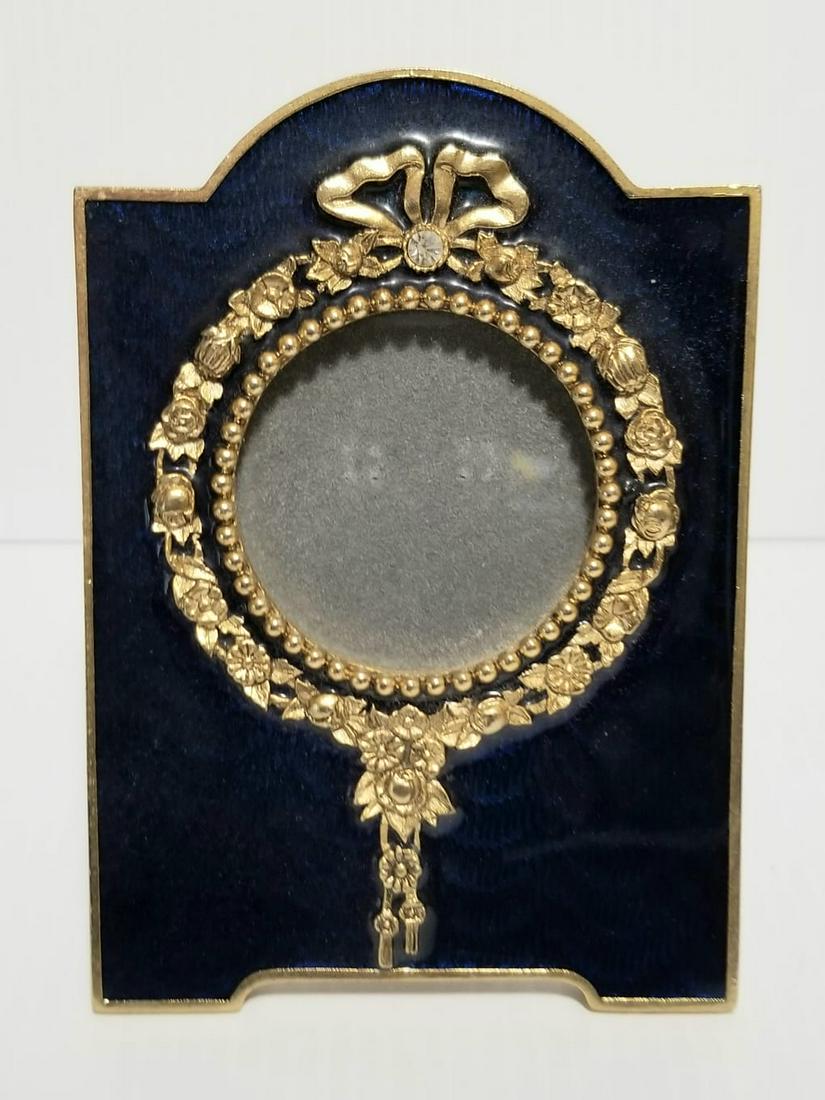 Vintage Terragrafics Enamel Blue Picture Frame (1 of 3)