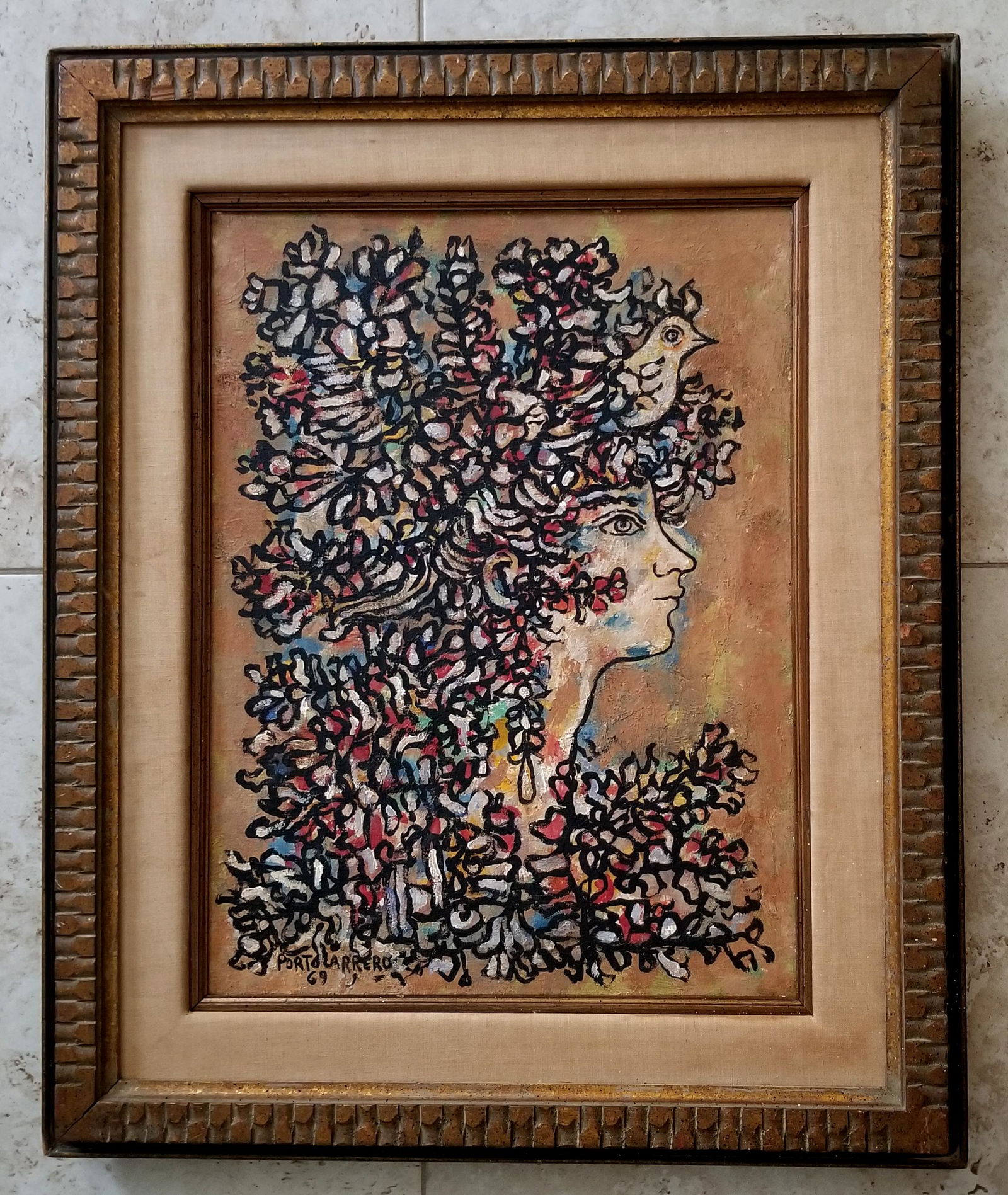 Rene Portocarrero 1969 Oil Canvas (1 of 3)