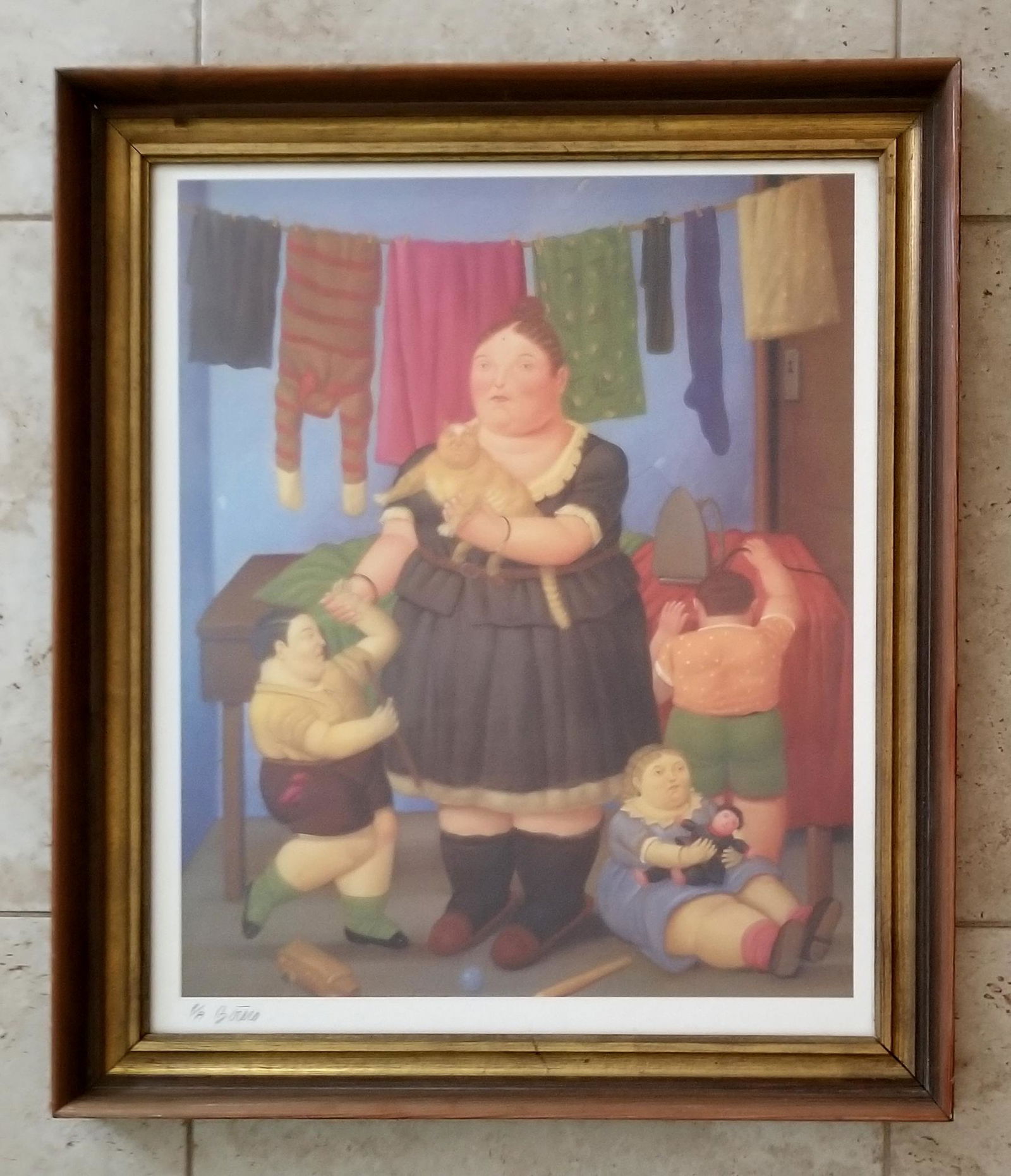 Fernando Botero Signed and Colored Lithograph (1 of 3)