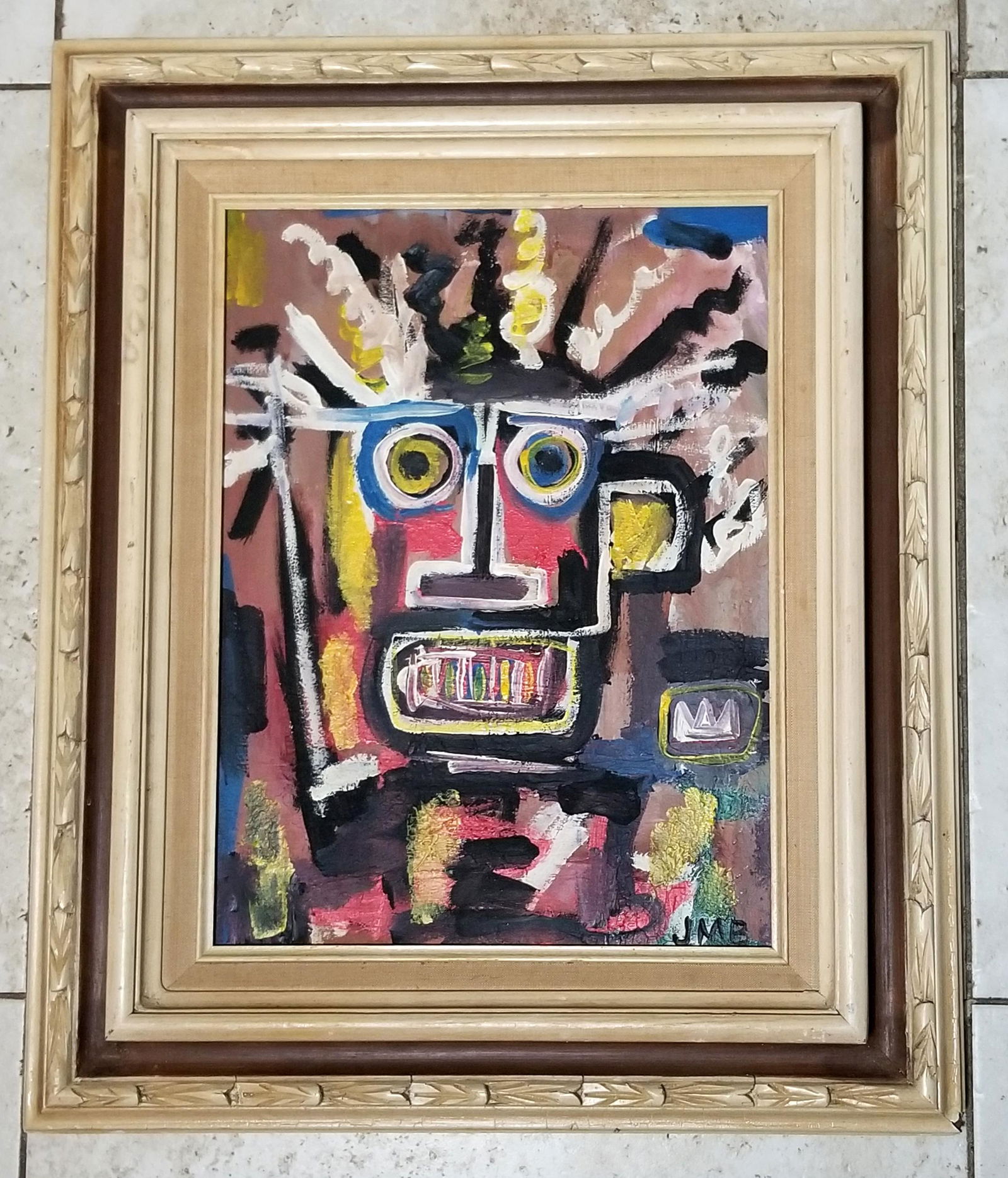 Jean Michel Basquiat Oil Canvas (1 of 4)