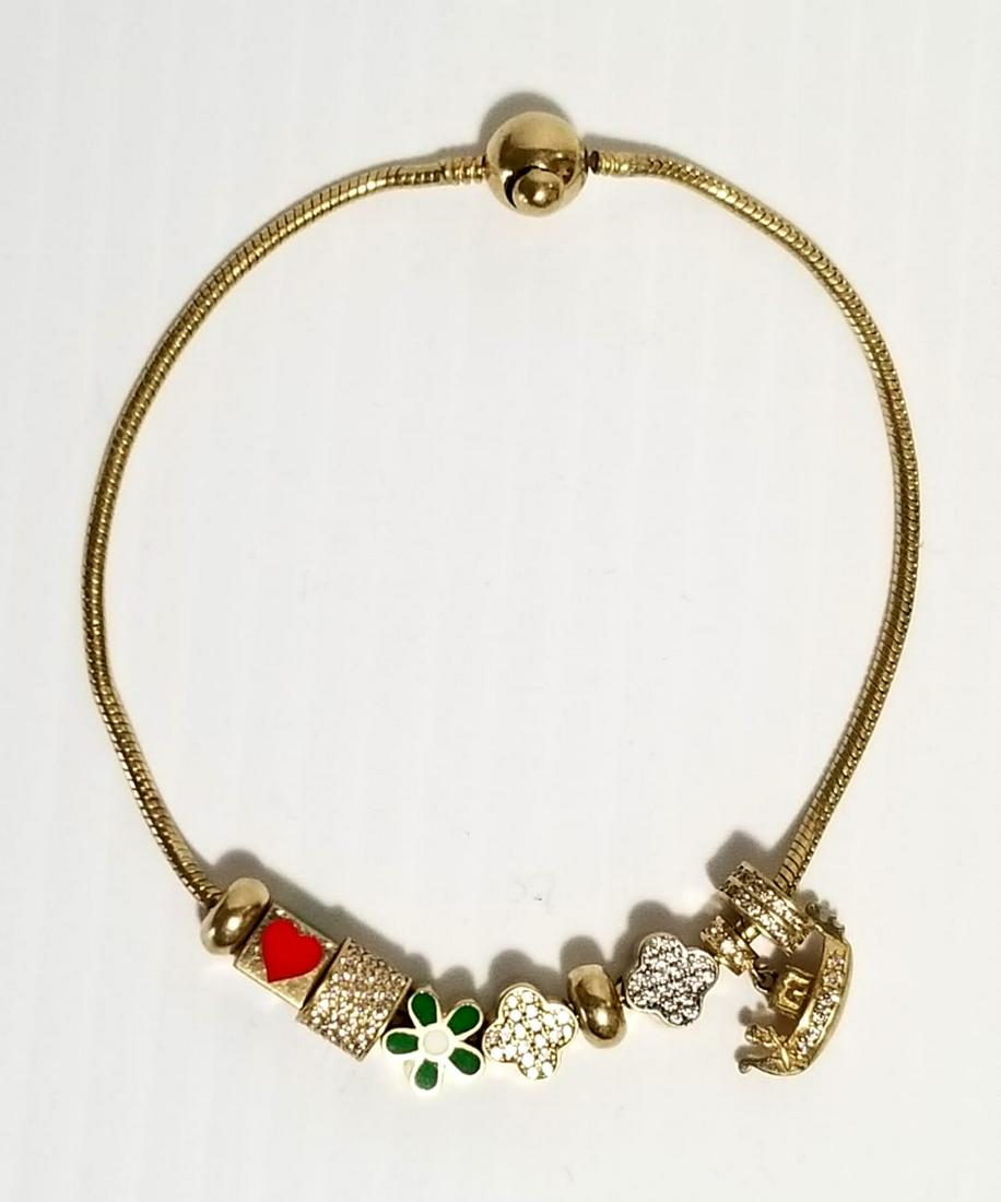 Amazing 14KT Yellow Gold Charms Bracelet (1 of 13)