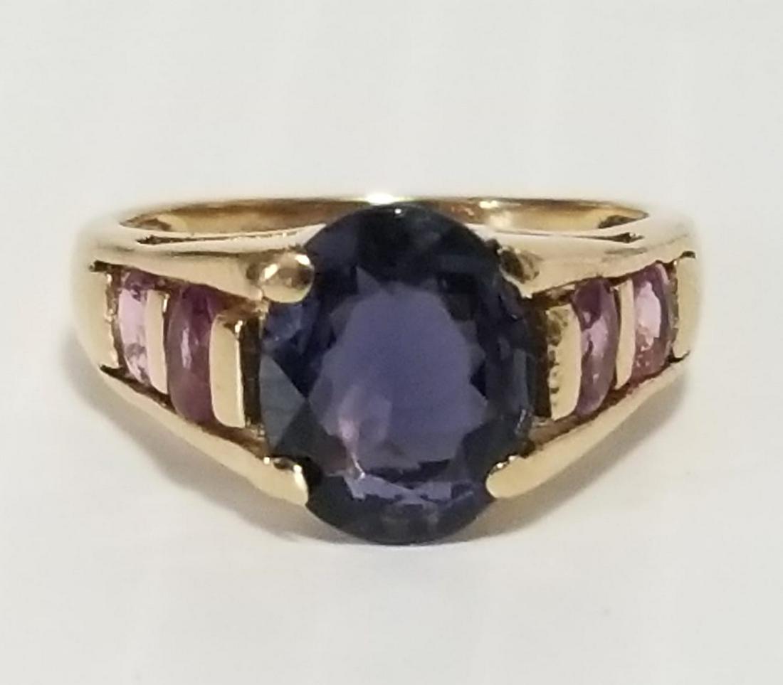 Beautiful 14KT Tanzanite Amethyst Ring (1 of 6)