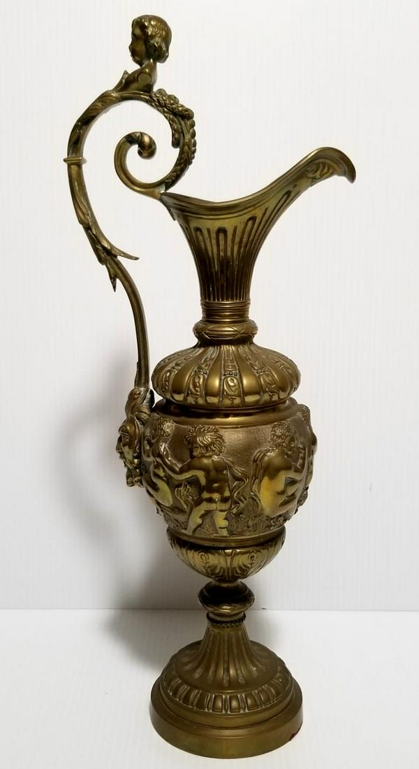 Antique Jug Boy Bronze Sculpture (1 of 6)