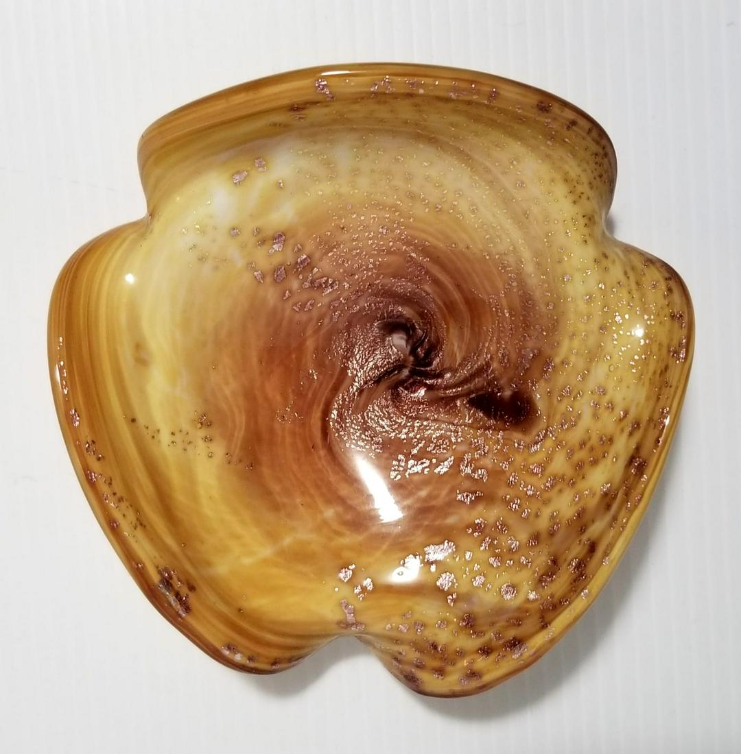 Beautiful Murano Silver Inside Ashtray (1 of 3)