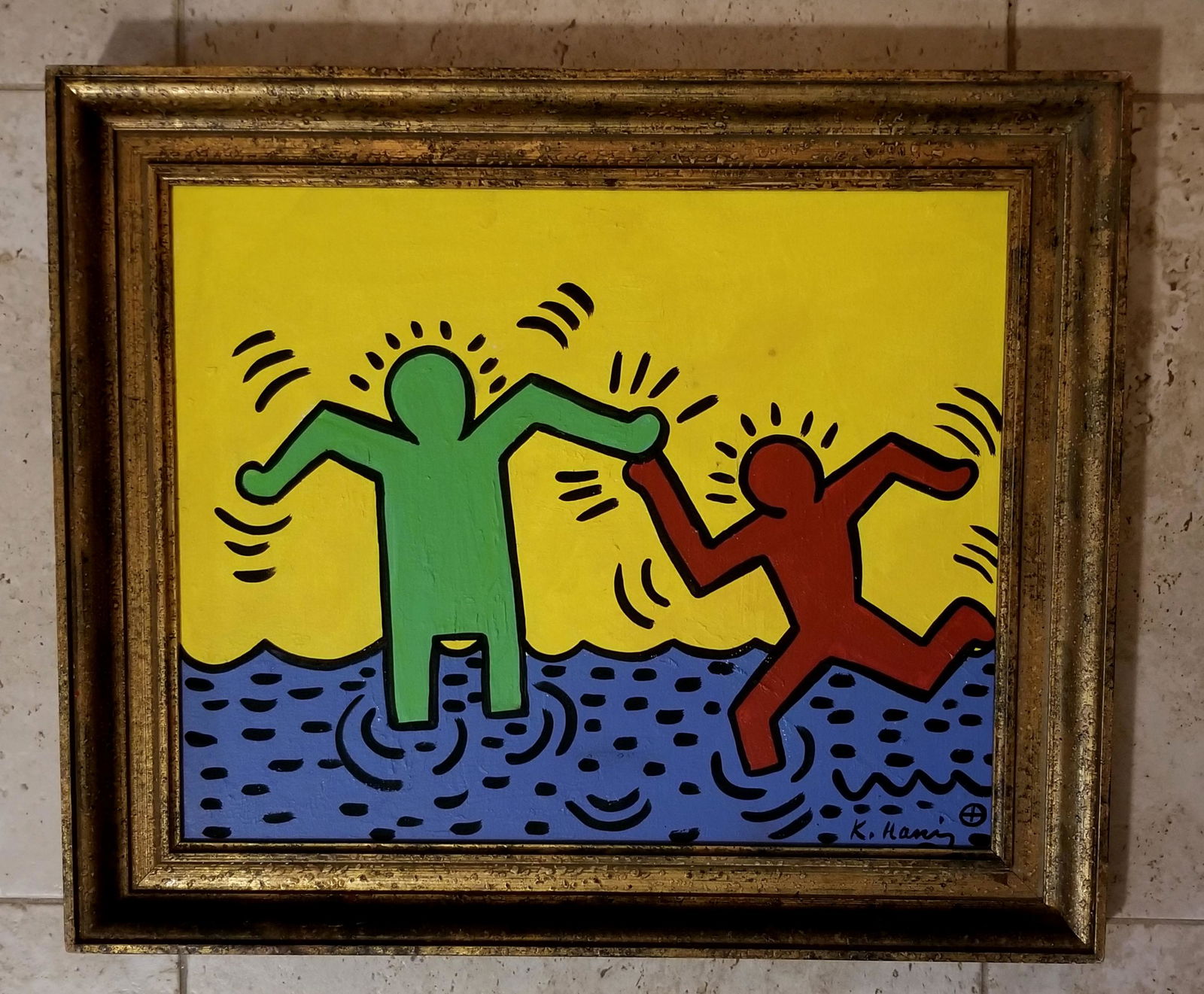 Keith Haring Oil Canvas Board (1 of 3)