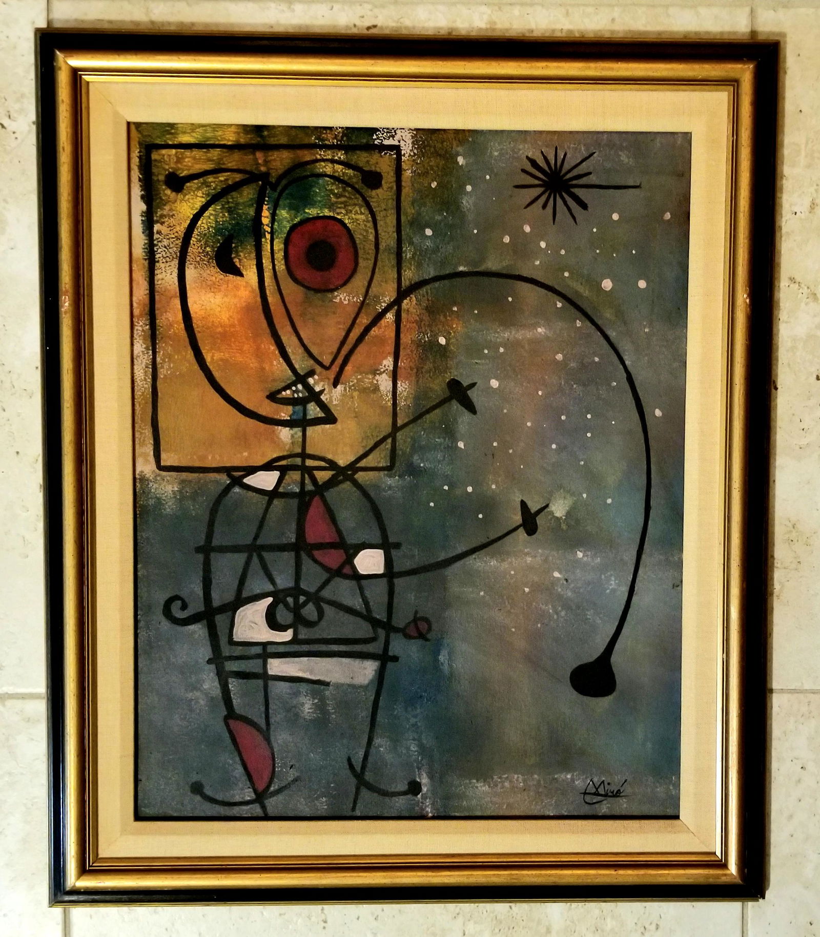 Joan Miro Oil Canvas (1 of 3)