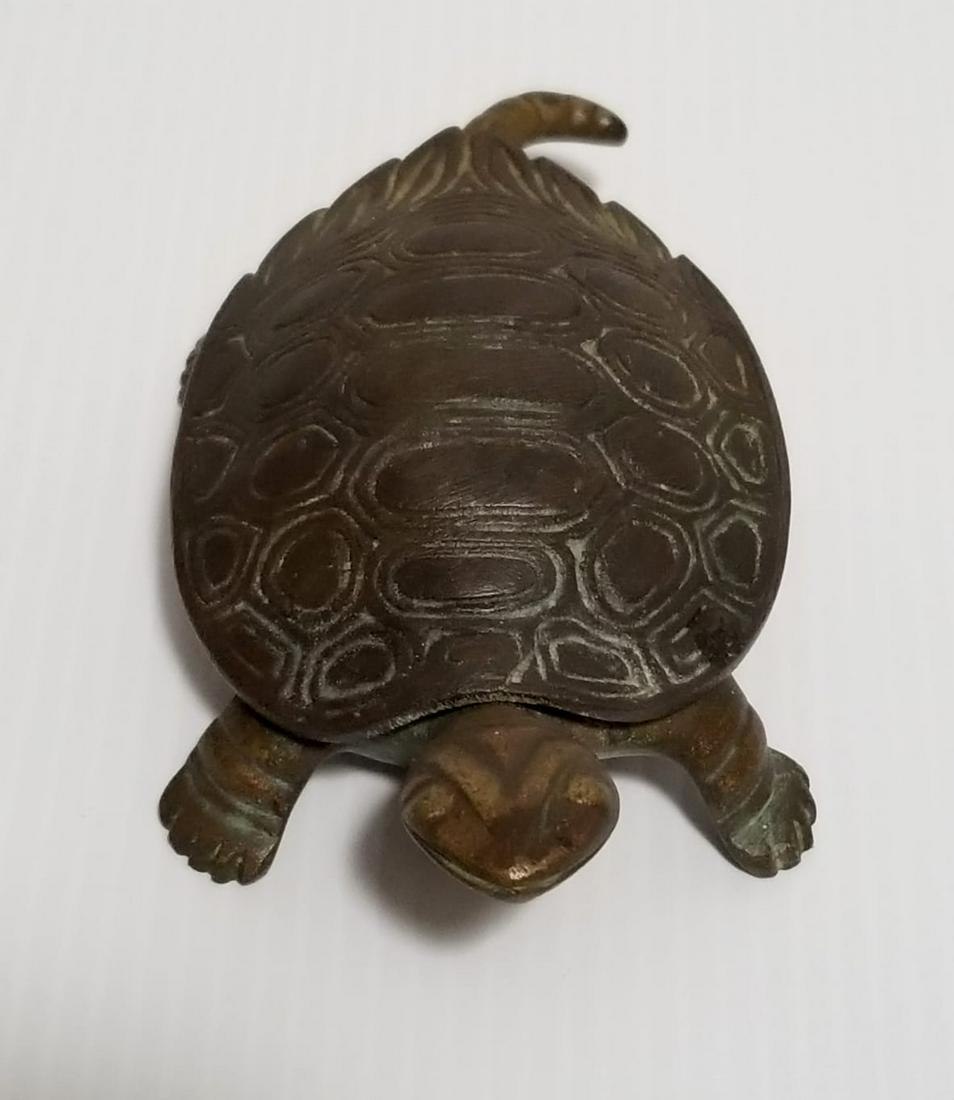 Vintage Turtle Trinket Box Bronze Sculpture (1 of 7)