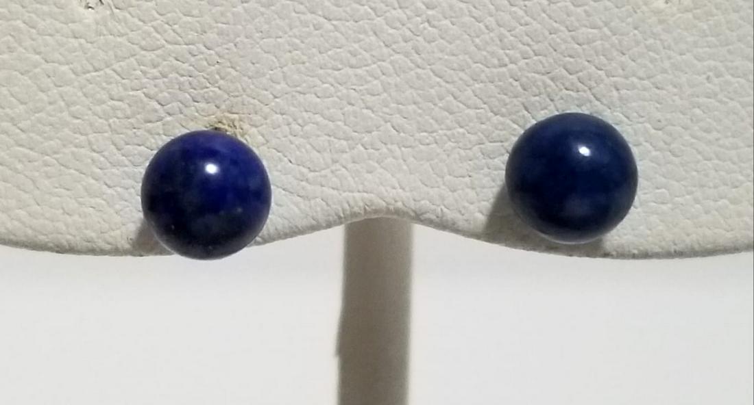 Beautiful 14KT Lapis Lazuli Earrings (1 of 6)