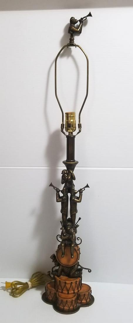 Maintland Smith Bronze Patina Leather Table Lamp (1 of 13)