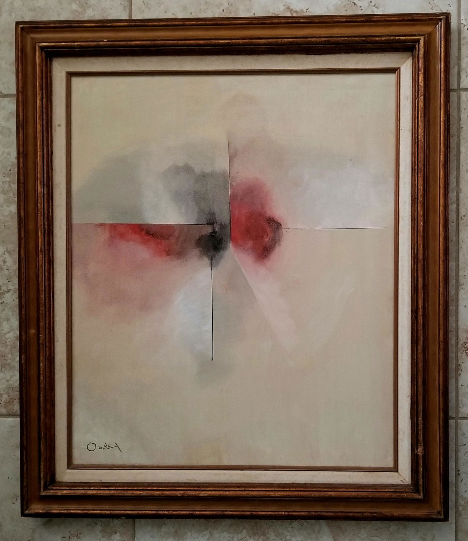 Fernando Zobel Abstract Oil Canvas (1 of 3)