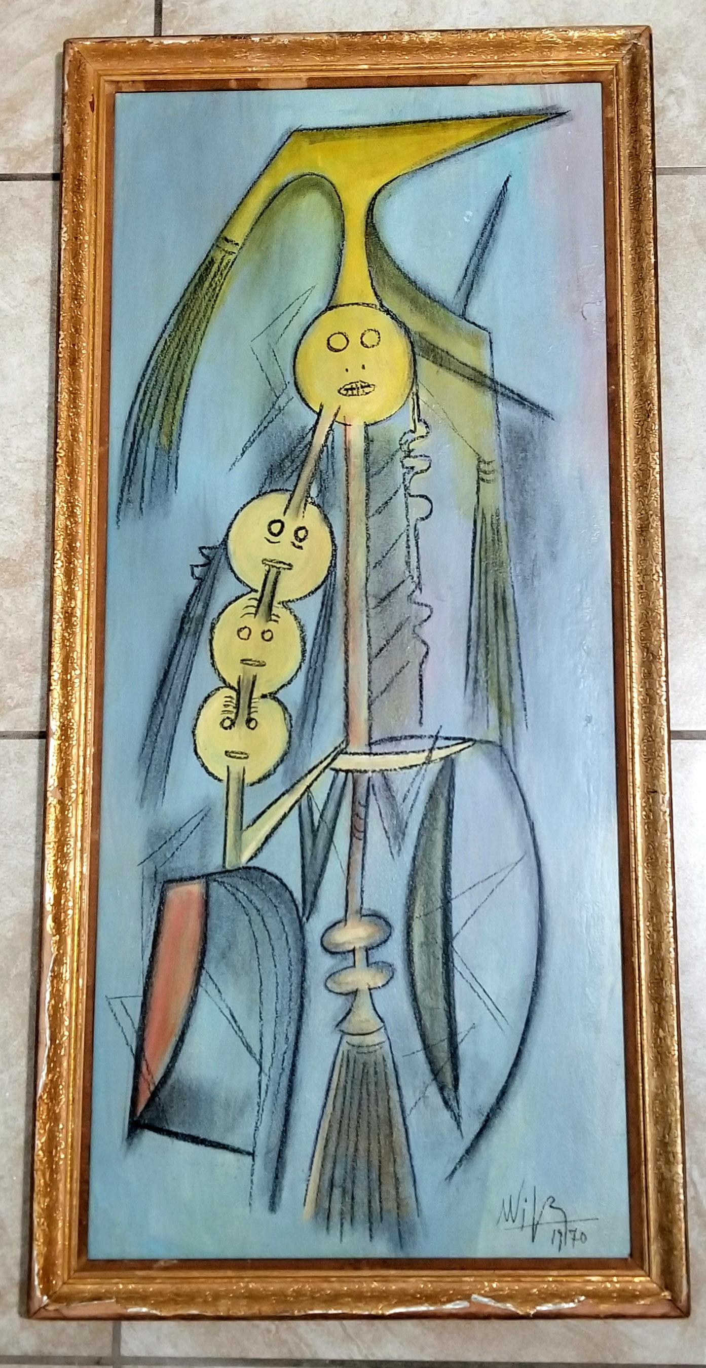 Wilfredo Lam Mixed Media/Paper (1 of 3)