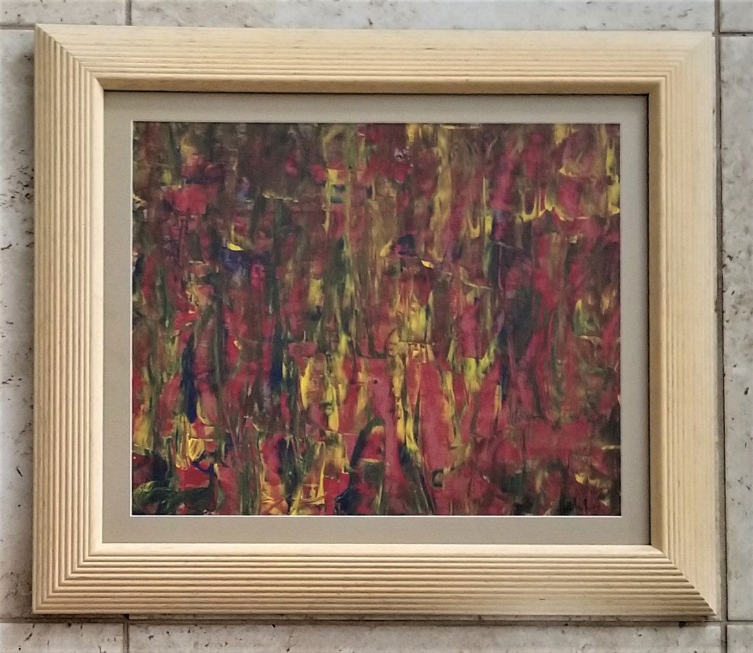 Gerhard Richter Oil Board: Attributed to Gerhard Richter, it does not have a COA. Medium: oil board. 22 x 19 inches. Provenance: private owner from Nebraska. Biography: Born: 1932. Gerhard Richter was born on February 9, 1932 i