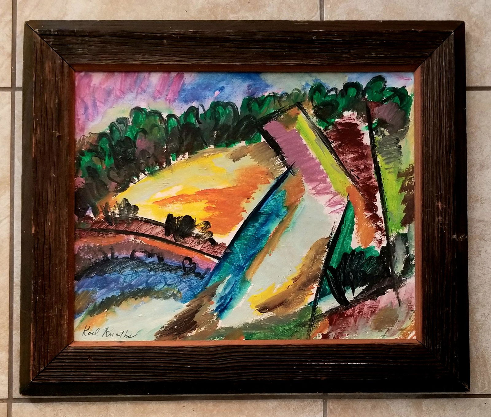 Karl Knaths Oil Board (1 of 3)