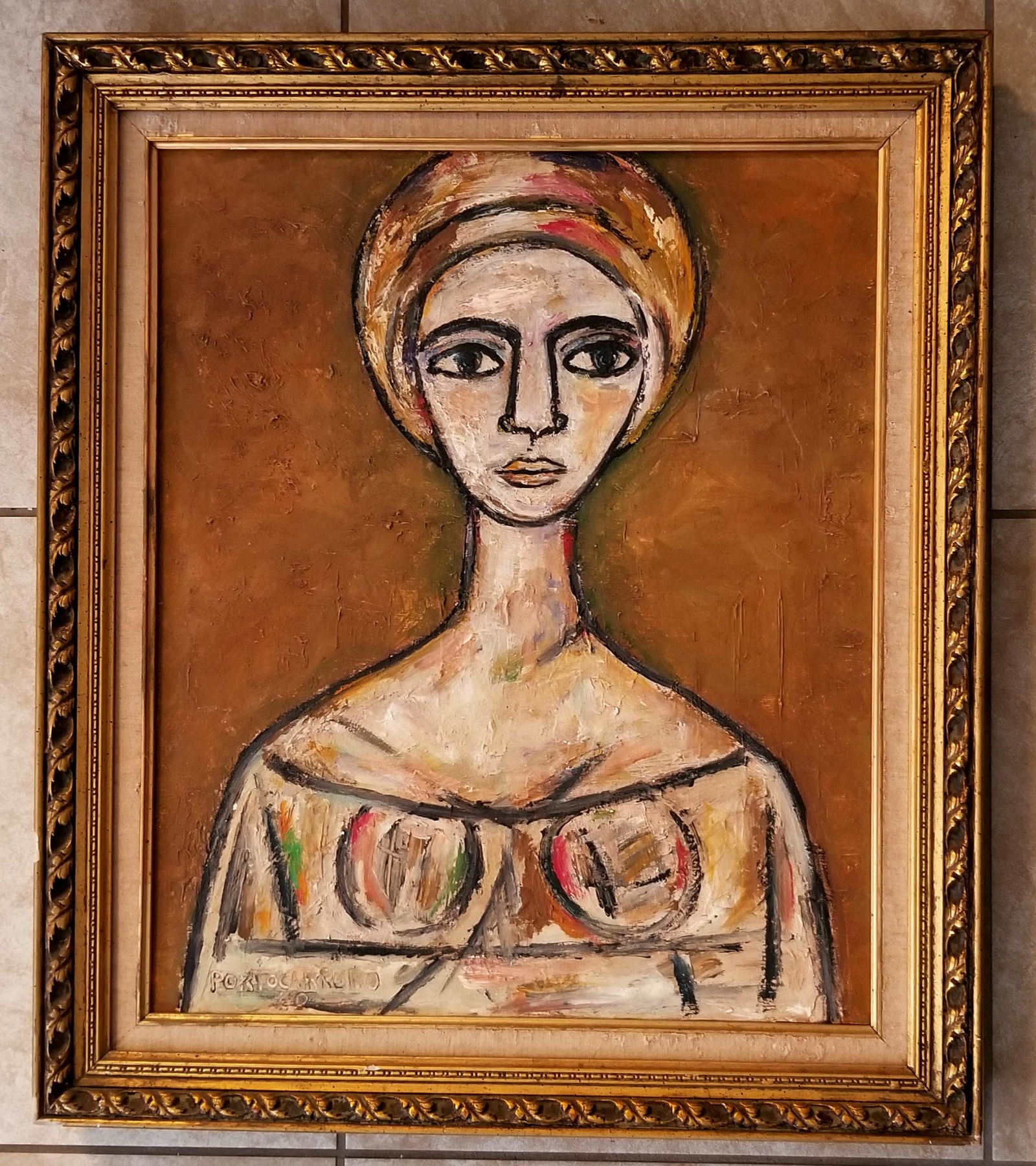 Rene Portocarrero 1960 Oil Canvas (1 of 3)