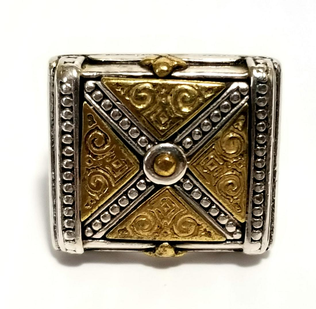 Konstantino Bronze Sterling Silver Ring (1 of 9)