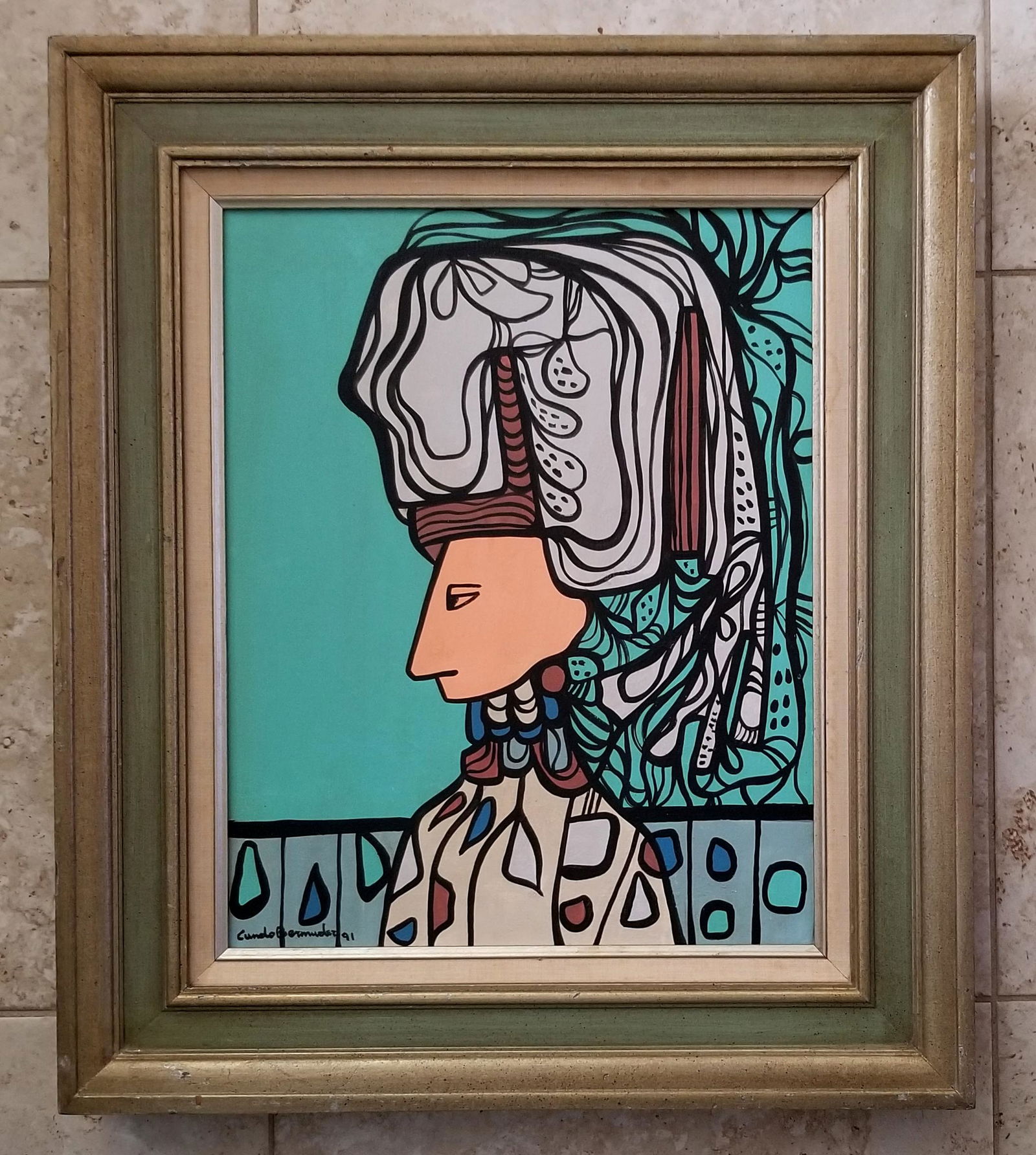 Cundo Bermudez 1991 Oil Canvas (1 of 3)