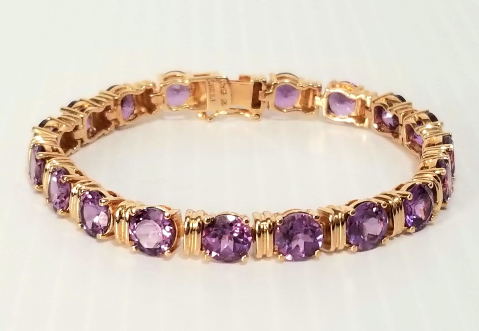 Beautiful 925 Yellow Amethyst Bracelet (1 of 5)
