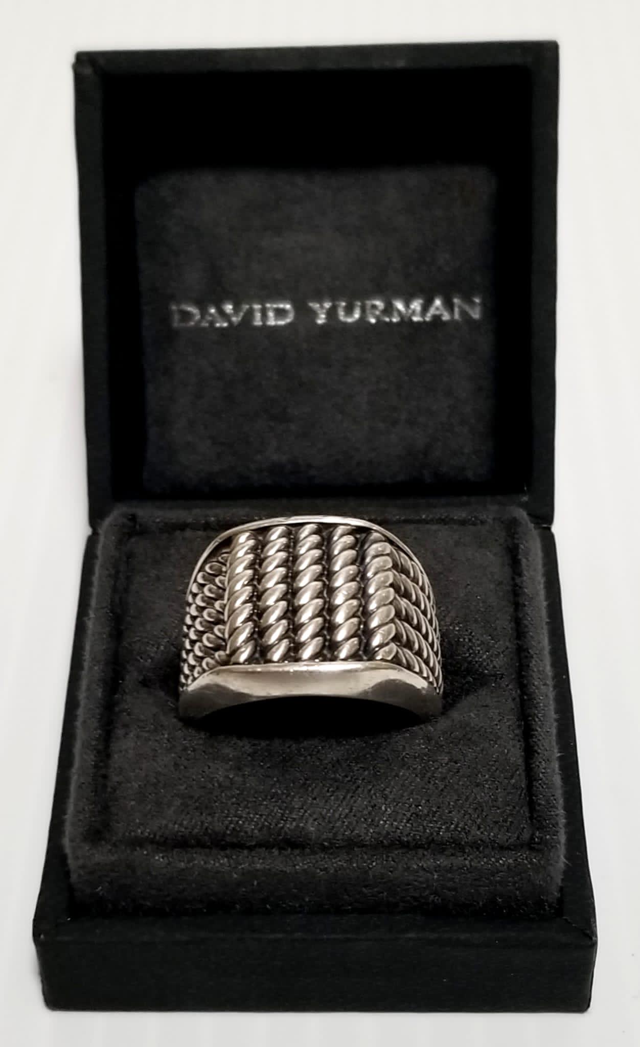 David Yurman Maritime 925 Sterling Rope Ring (1 of 5)
