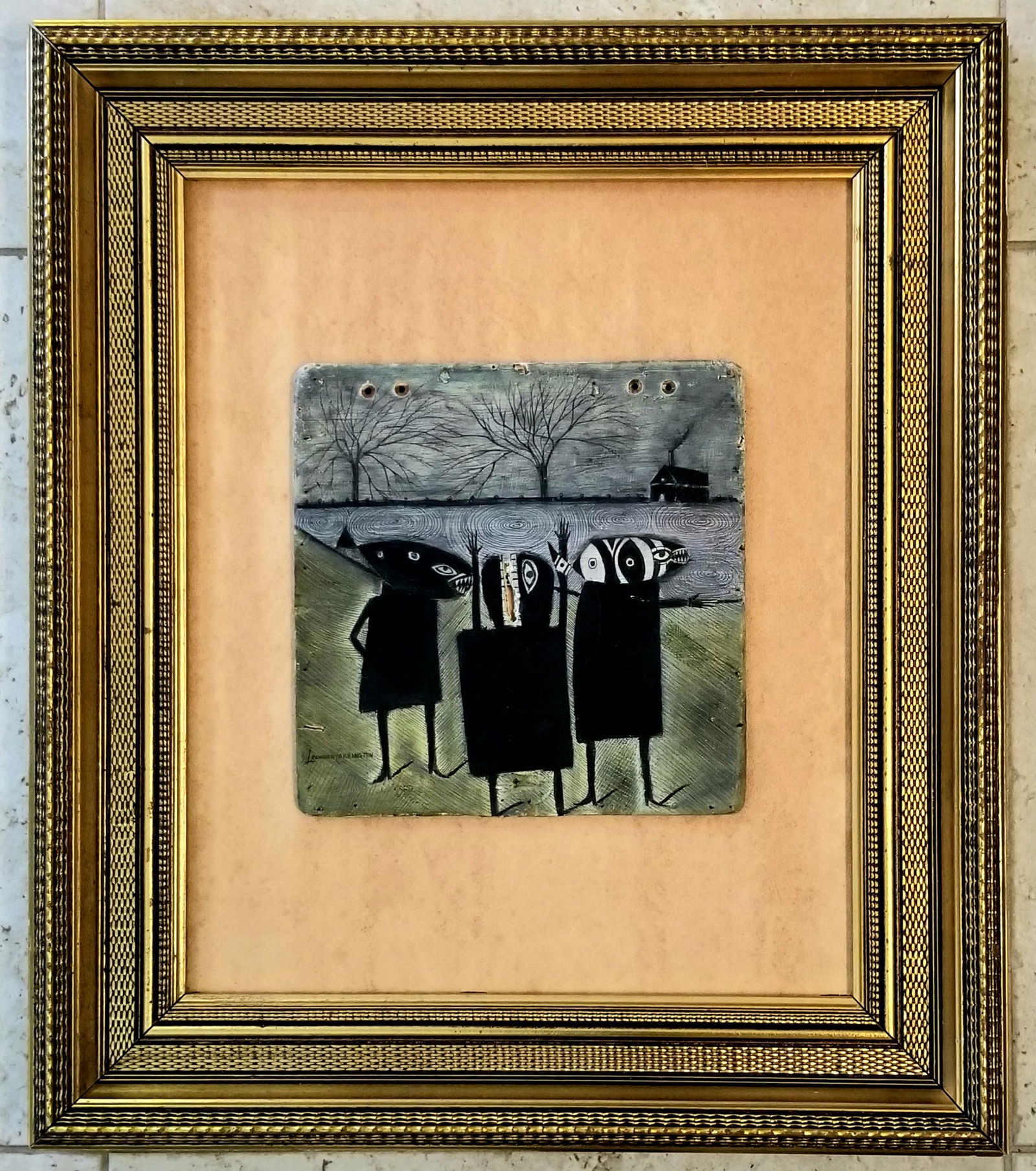 Amazing Leonora Carrington Mixed Media in Wood (1 of 5)