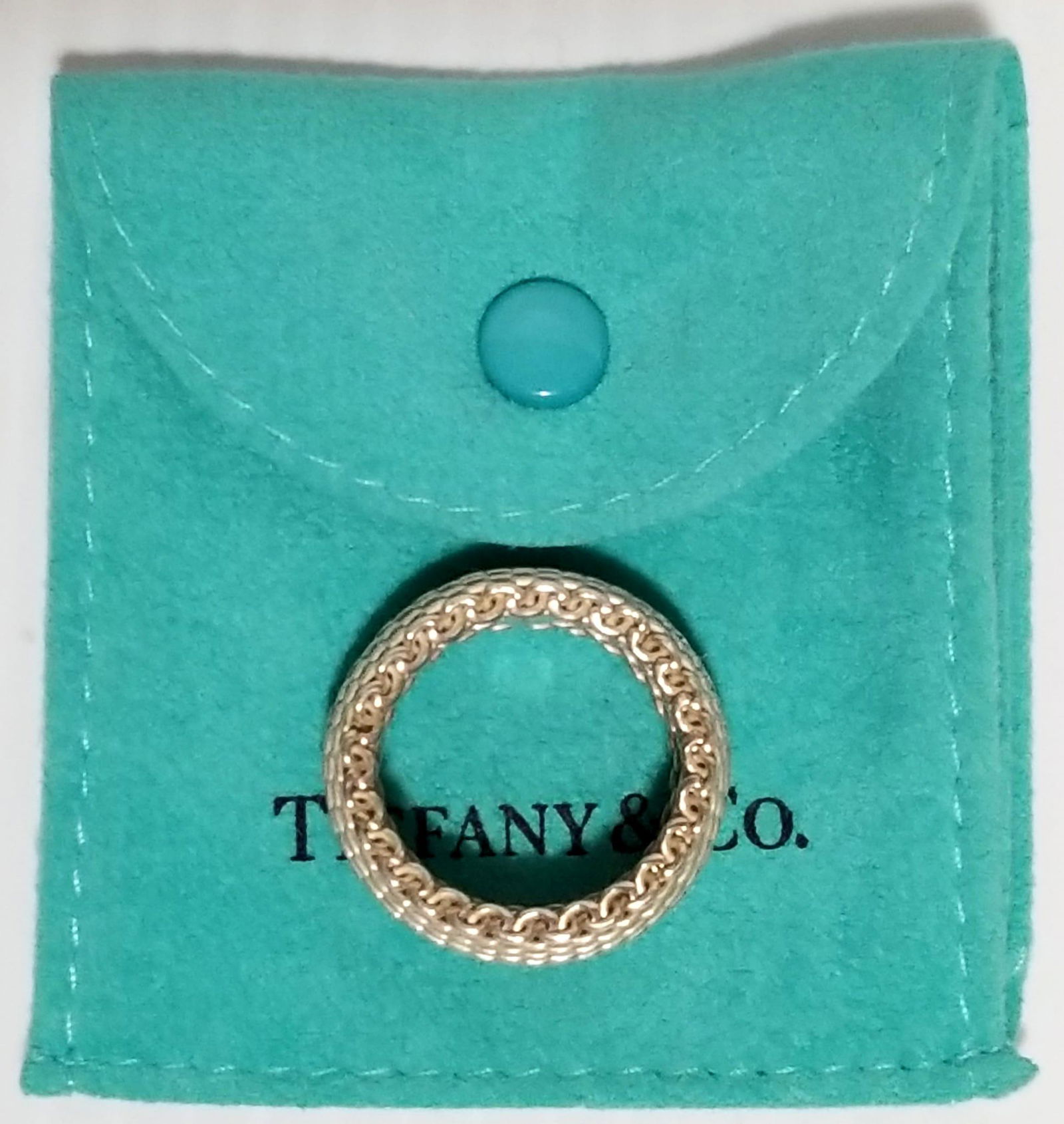 Tiffany & Co. 925 Sterling Mesh Ring (1 of 4)