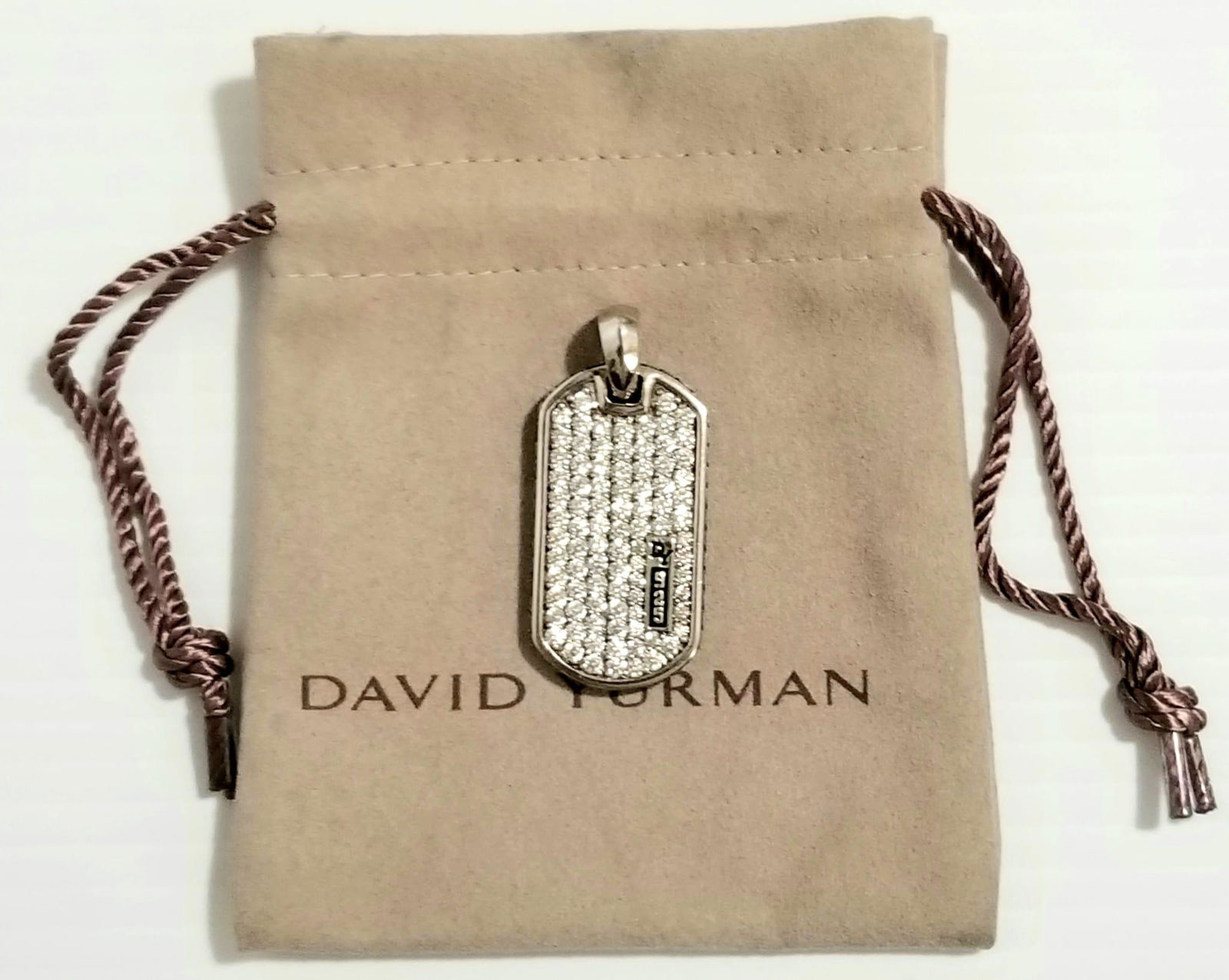 Amaing David Yurman 925 Clear Stone Pendant (1 of 4)