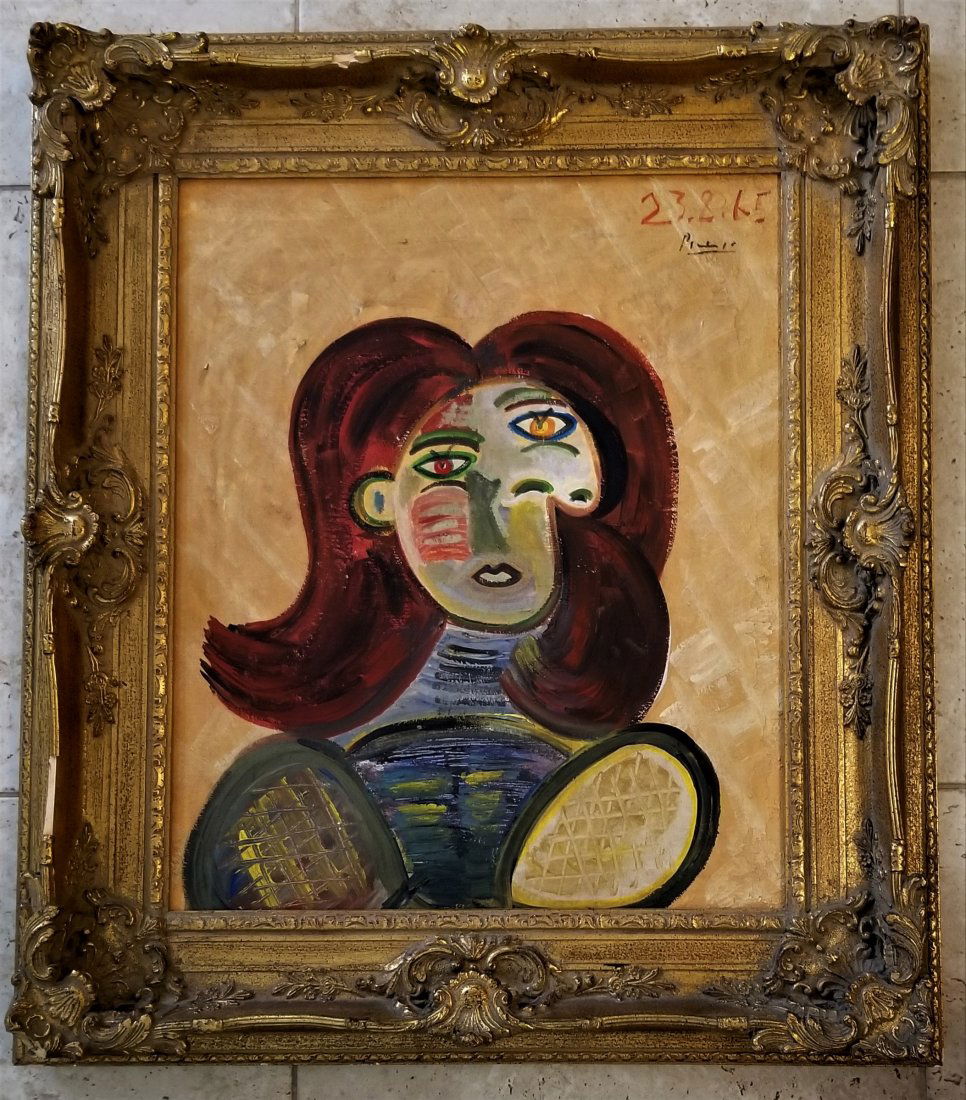 Pablo Picasso 1965 Oil Canvas (1 of 3)