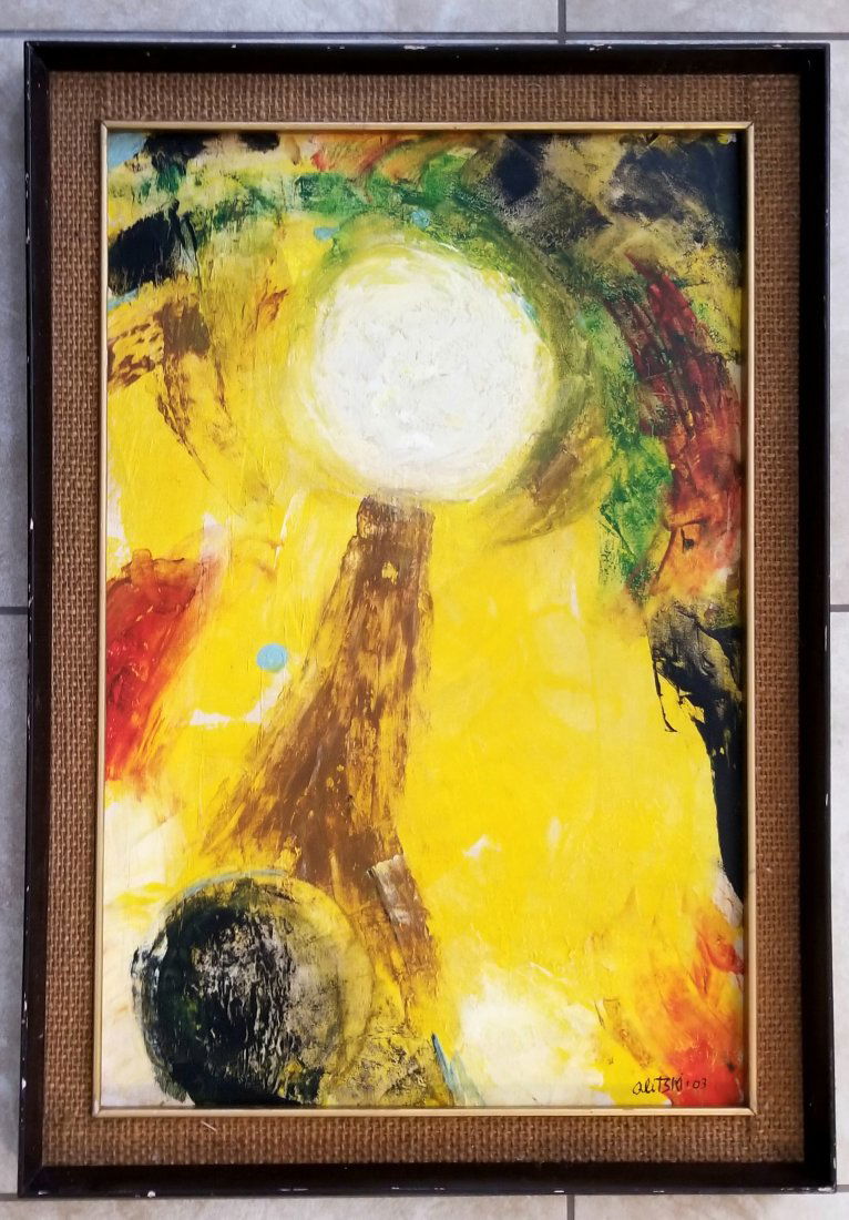 Jules Olitski 1922-2007 Acrylic Canvas (1 of 2)