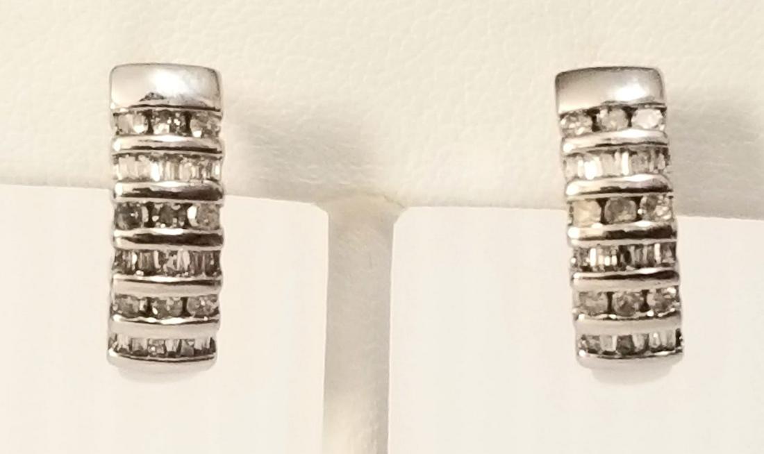 Beautiful 10KT White Diamonds Earrings (1 of 7)