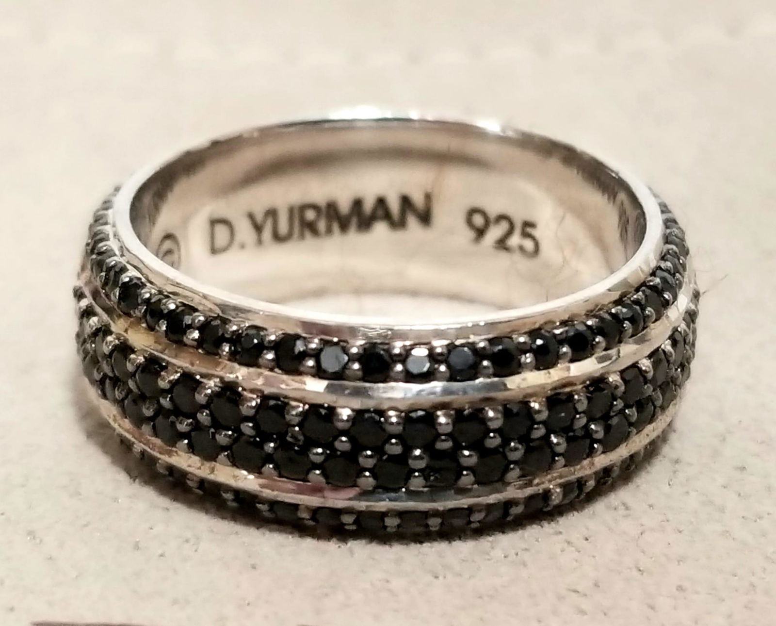 Amazing David Yurman 925 Black Onyx Ring (1 of 5)