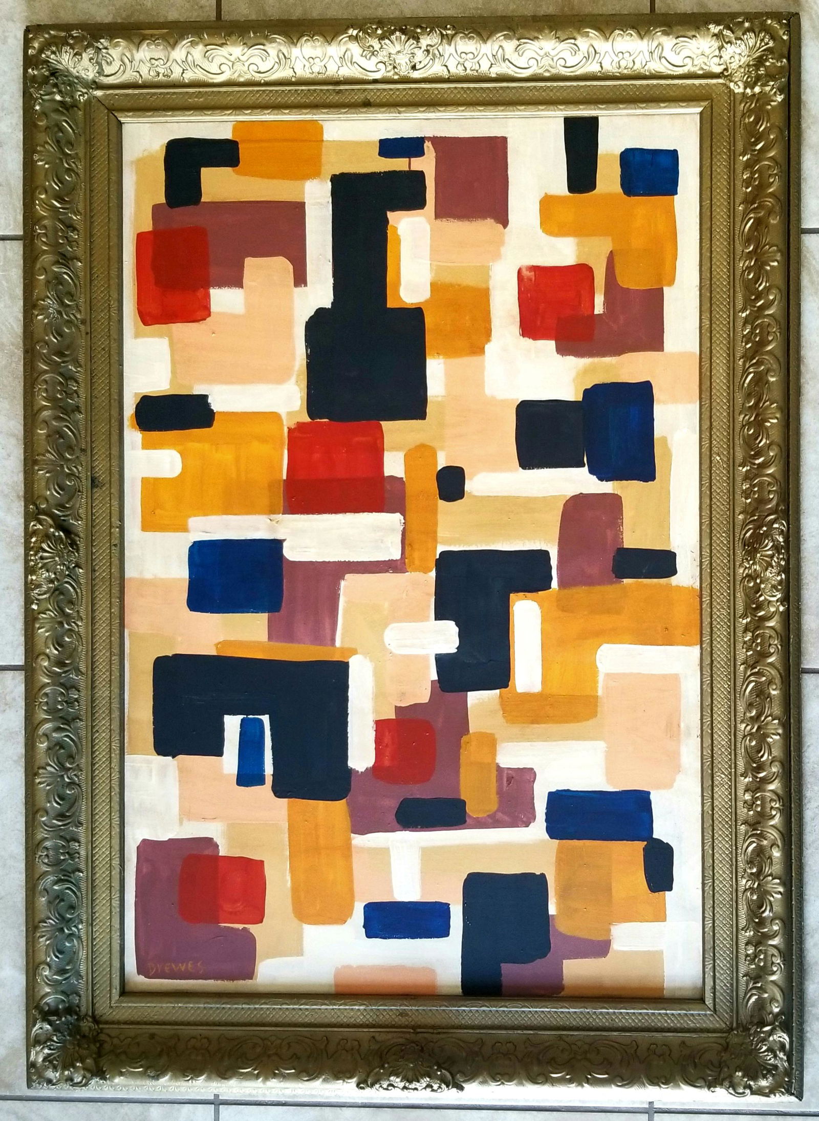 Werner Drewes Oil Canvas (1 of 2)