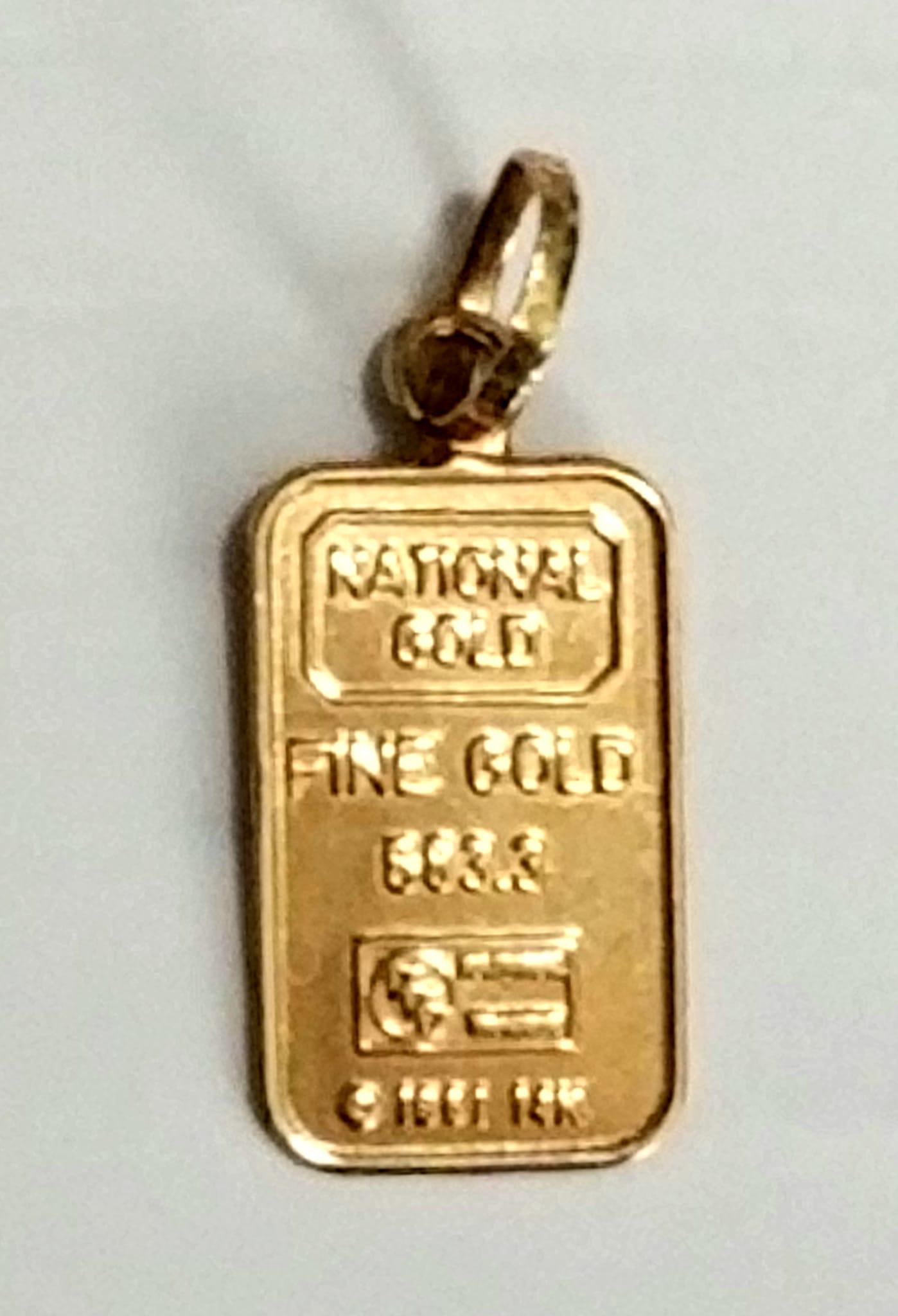 Nice 585 14KT Fine Gold Pendant (1 of 5)