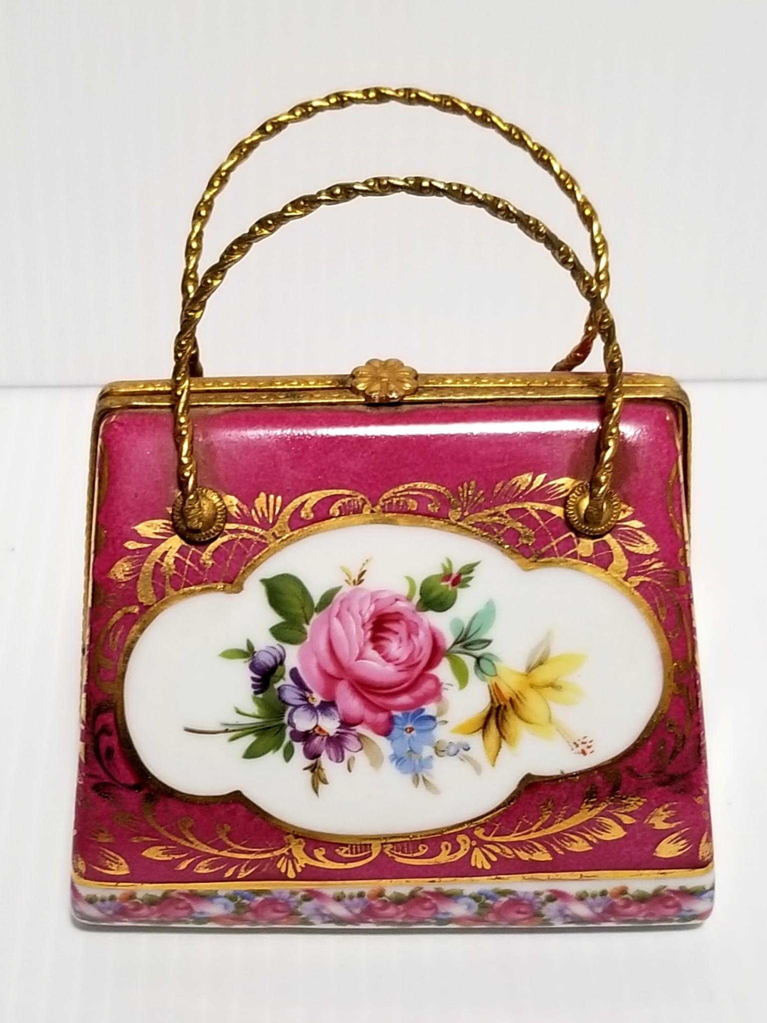 Nice Hand Painted Flowers Porcelain Wallet (1 of 6)