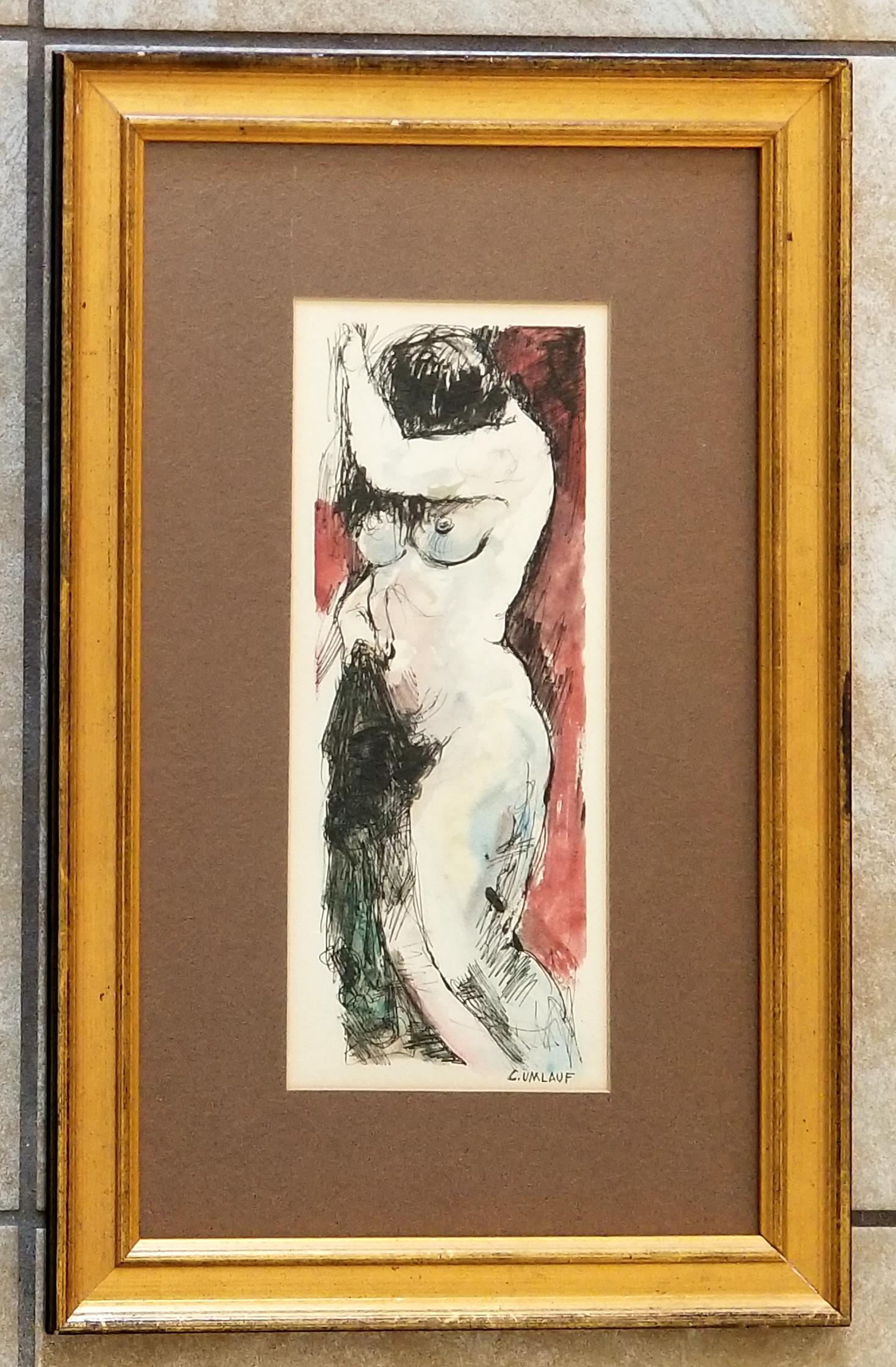 Amazing Charles Umlauf Mixed Media Paper (1 of 2)