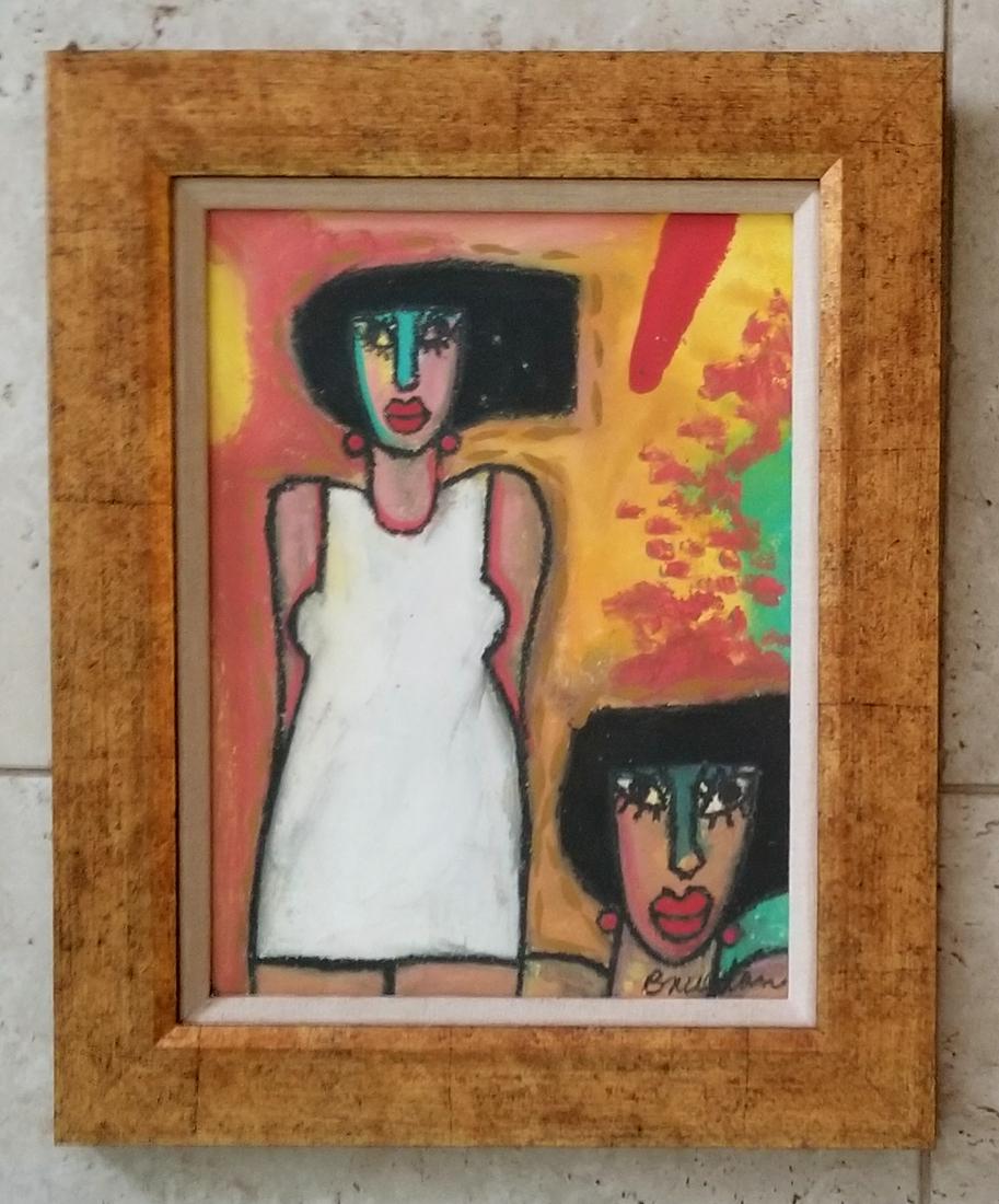 Juan Carlos Aguilar Breceda Mixed Media Paper: Juan Carlos Aguilar Breceda mixed media paper. 20 x 16 inches. Provenance: private owner. Biography: Born: 1956. Juan Carlos Breceda (Mexico, 1956) graduated from the National School of Painting, Scul