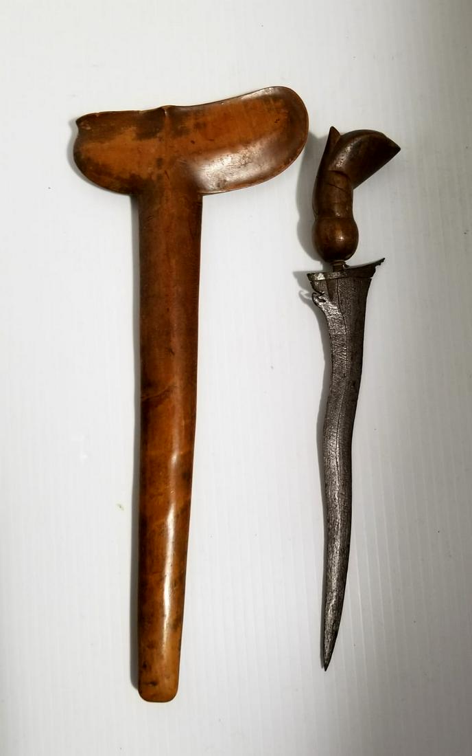 Java Krib Iron and Wood Knife (1 of 4)