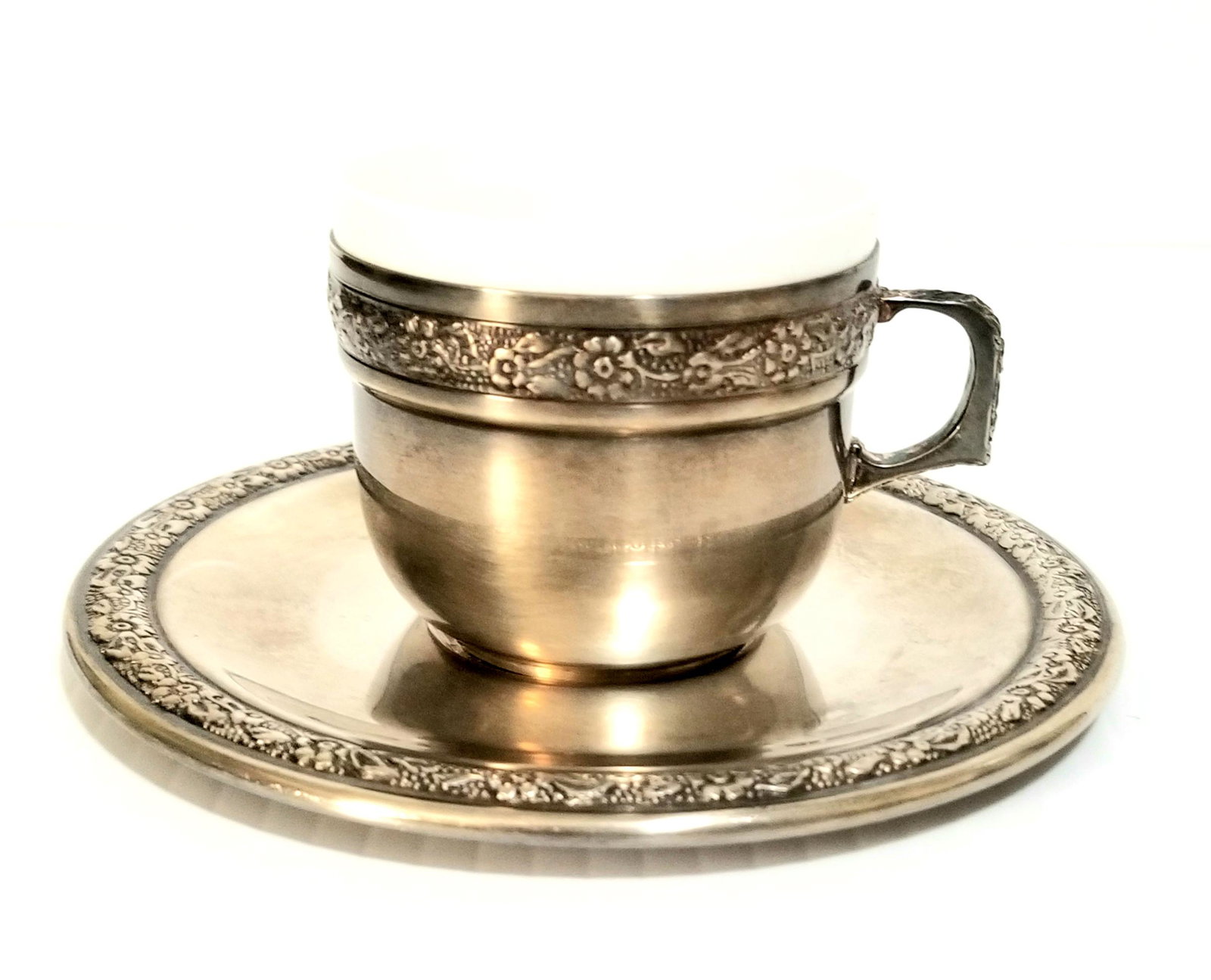 Amazing 925 Sterling Porcelain Plate & Cup Set (1 of 7)