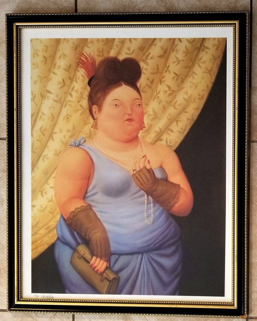 Fernando Botero Signed & Colored Lithograph (1 of 3)